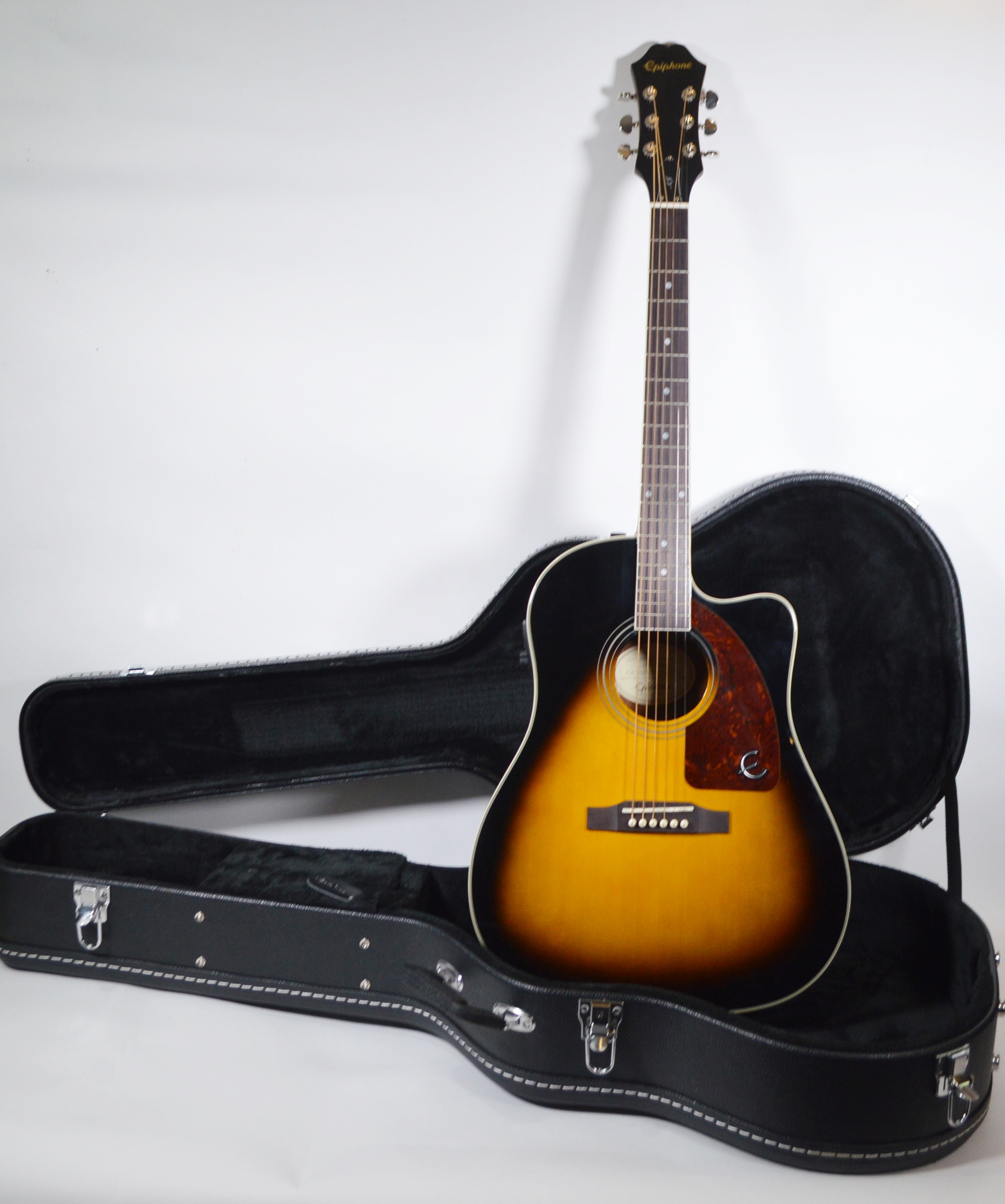 Epiphone AJ-210CE Outfit Acoustic-Electric Guitar and Hard Carrying Case