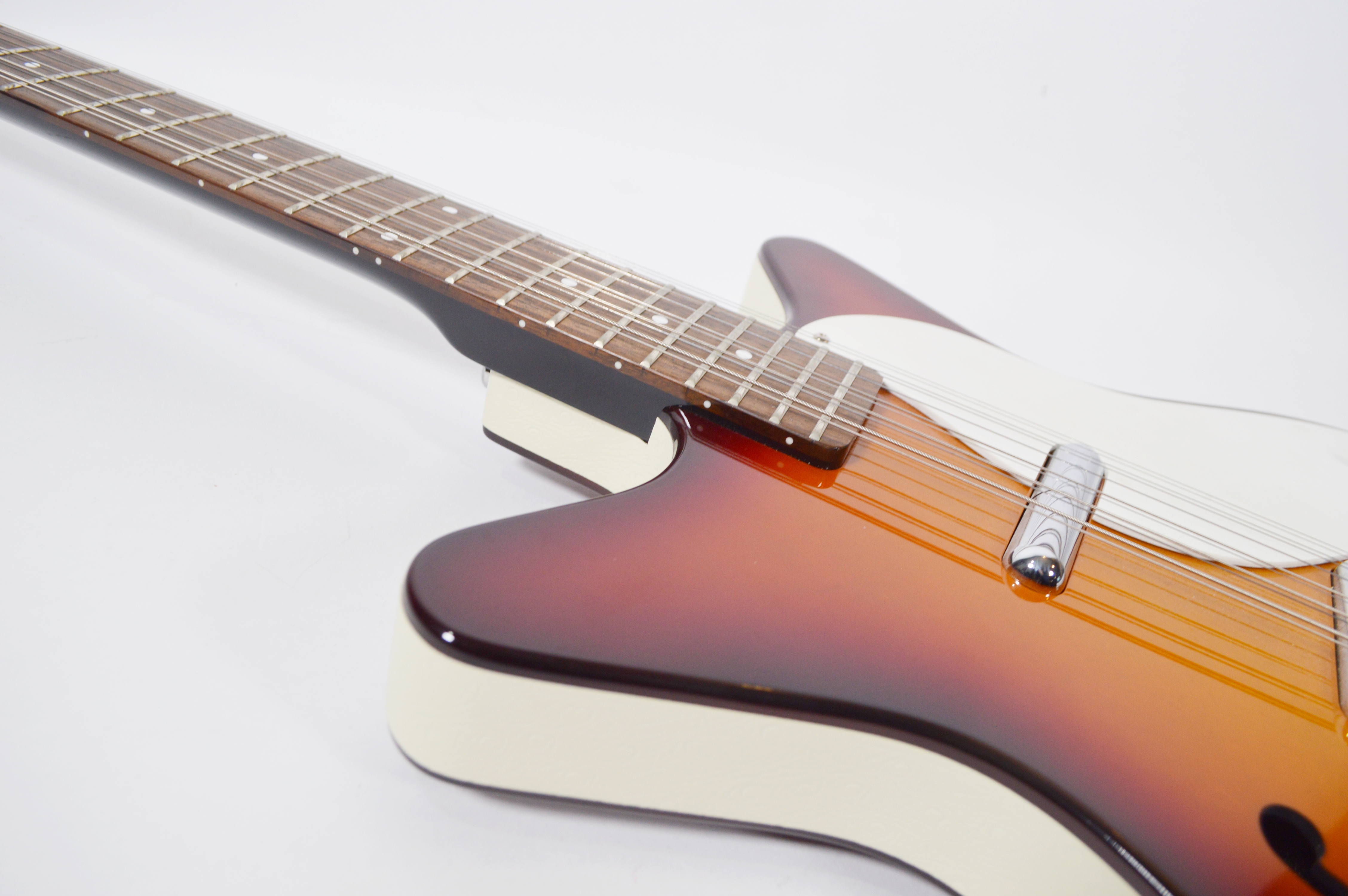 Danelectro 12 String Electric Guitar Tobacco Sunburst and Hard Carrying Case