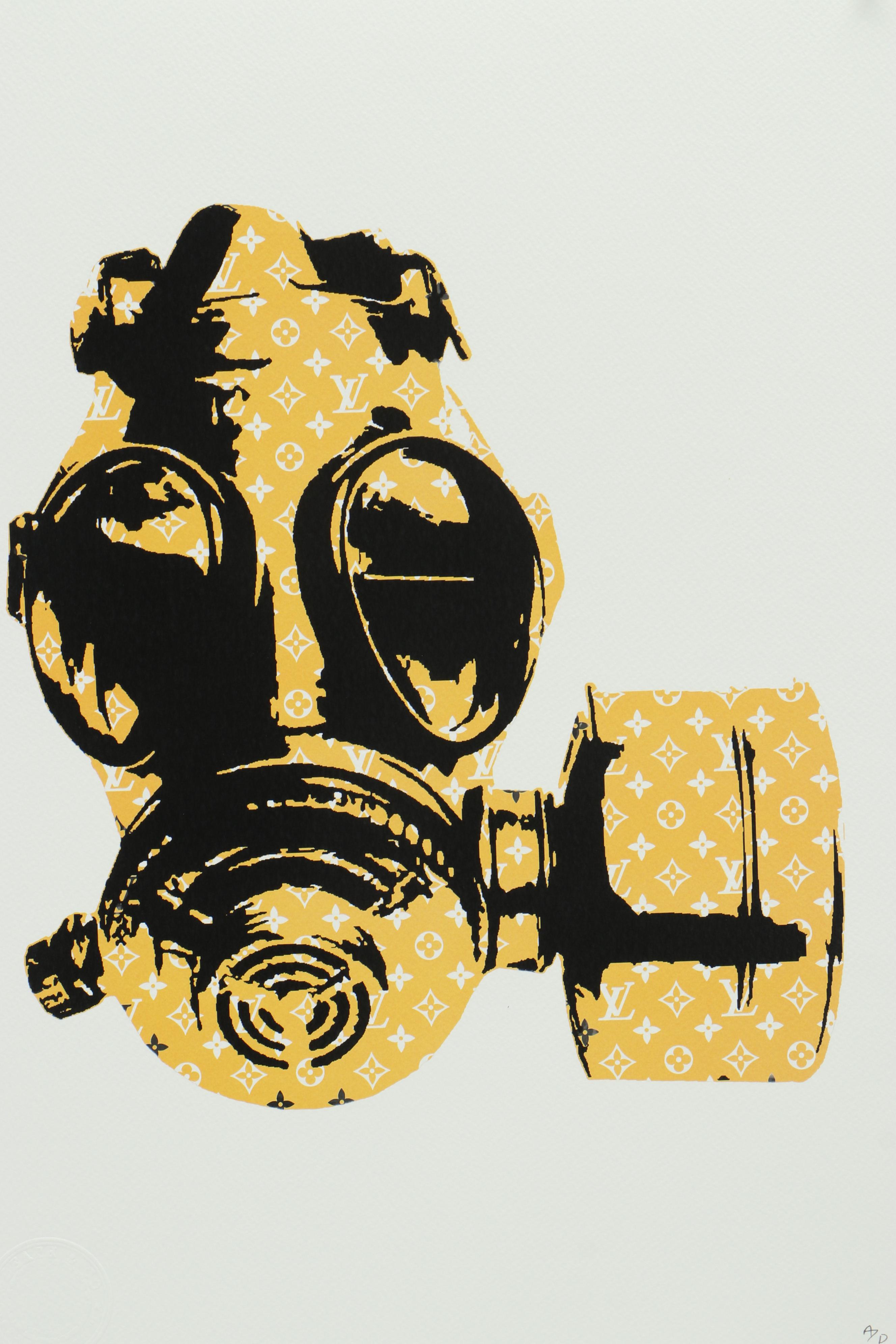 Death NYC Pop Art Offset Lithograph of Louis Vuitton Gas Mask