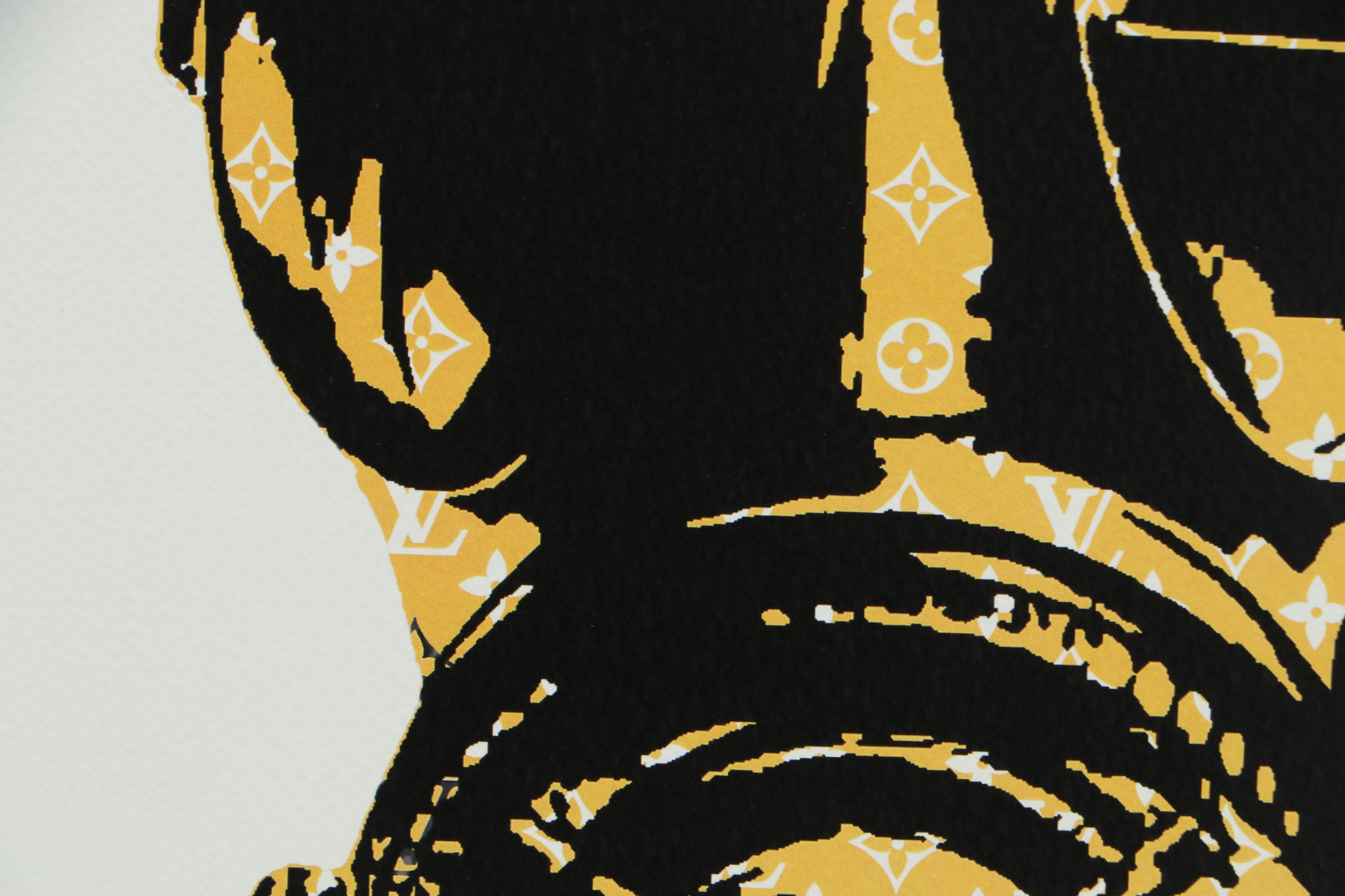 Death NYC Pop Art Offset Lithograph of Louis Vuitton Gas Mask