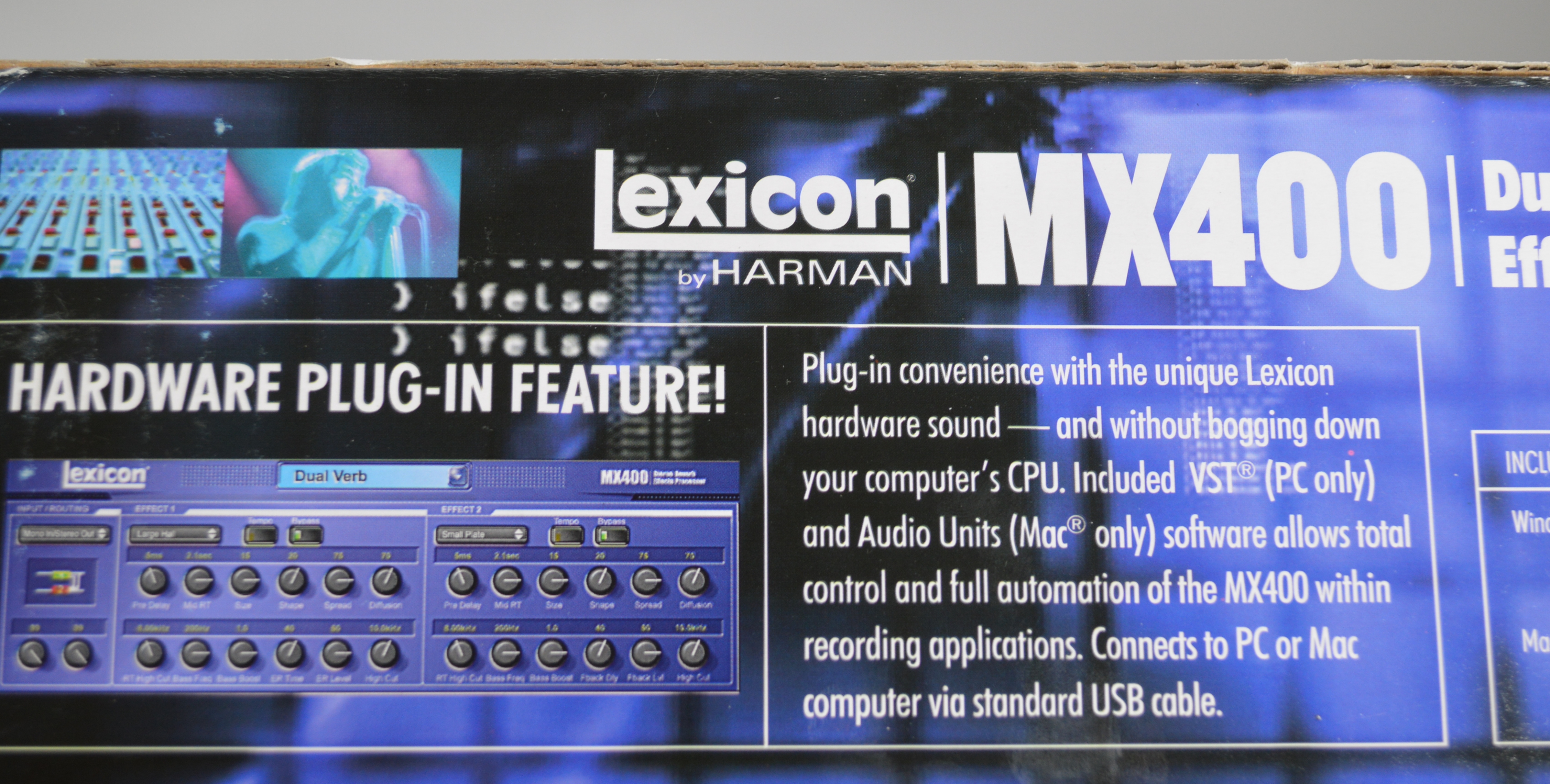 Lexicon MX400 Dual Stereo Surround Reverb Effects Processor with USB Plug-In