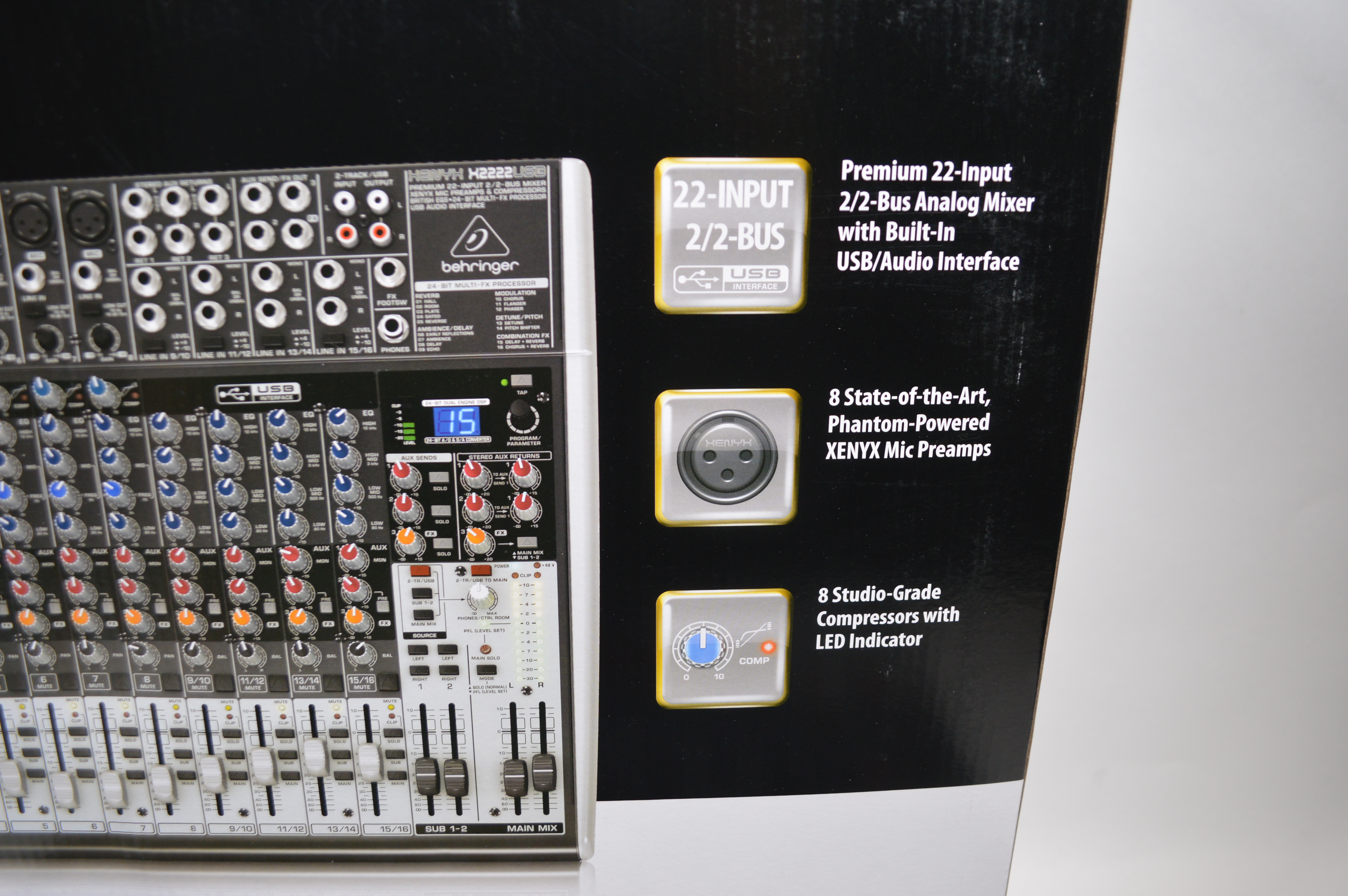 Behringer Xenyx Sound Mixer with USB and Effects