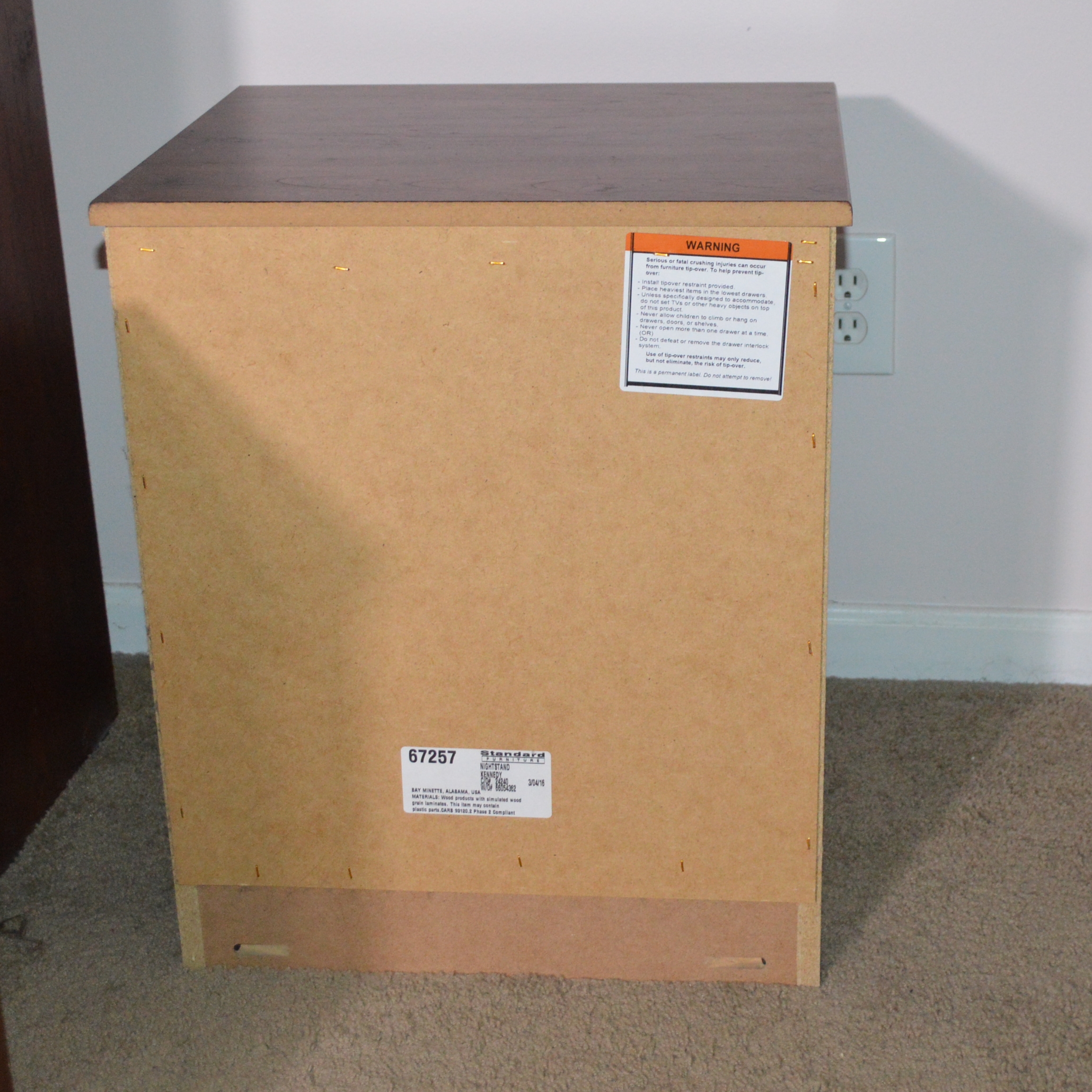 Standard Furniture "Kennedy" Bedroom Set with Queen Headboard