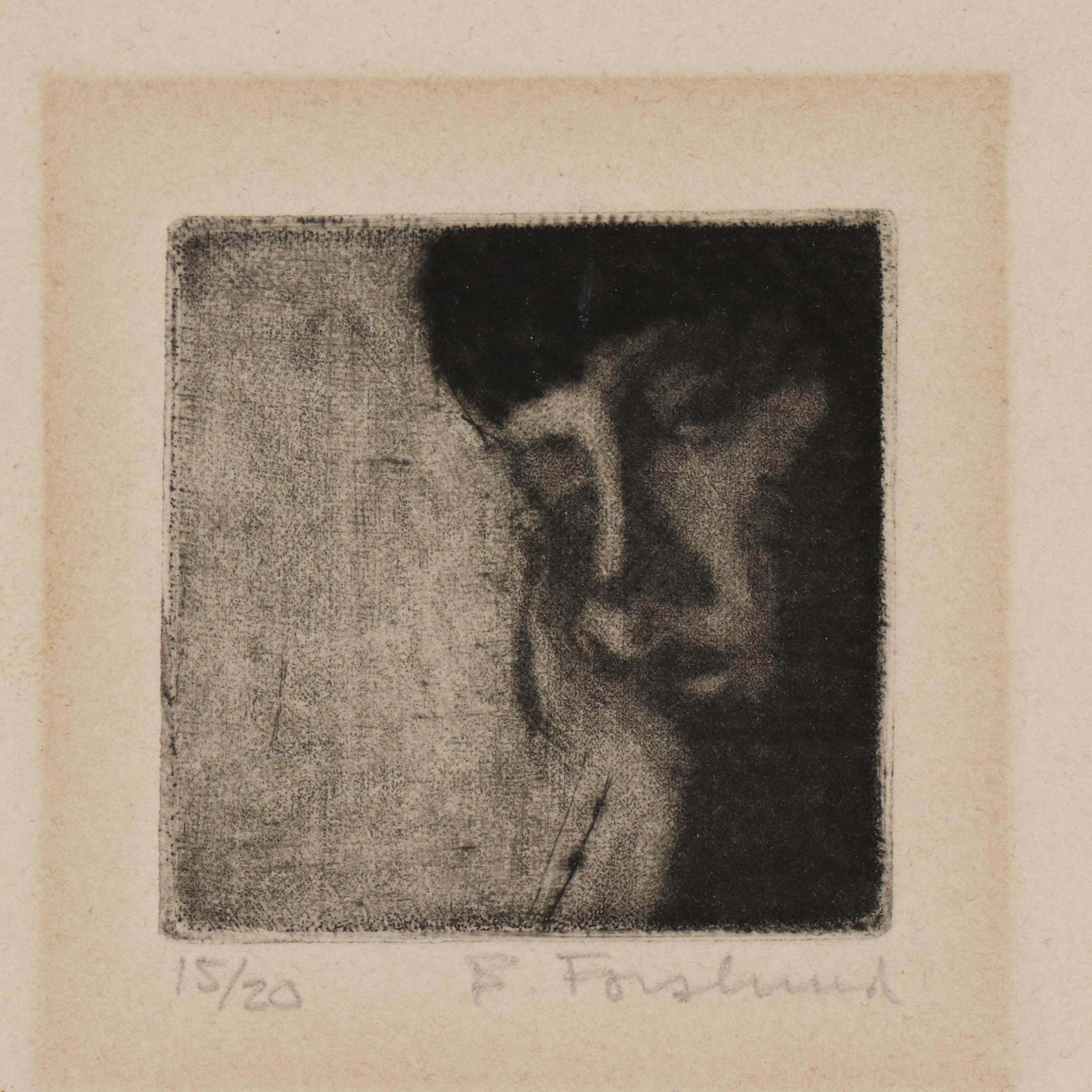 Barbara Forslund Miniature Drypoint Etchings