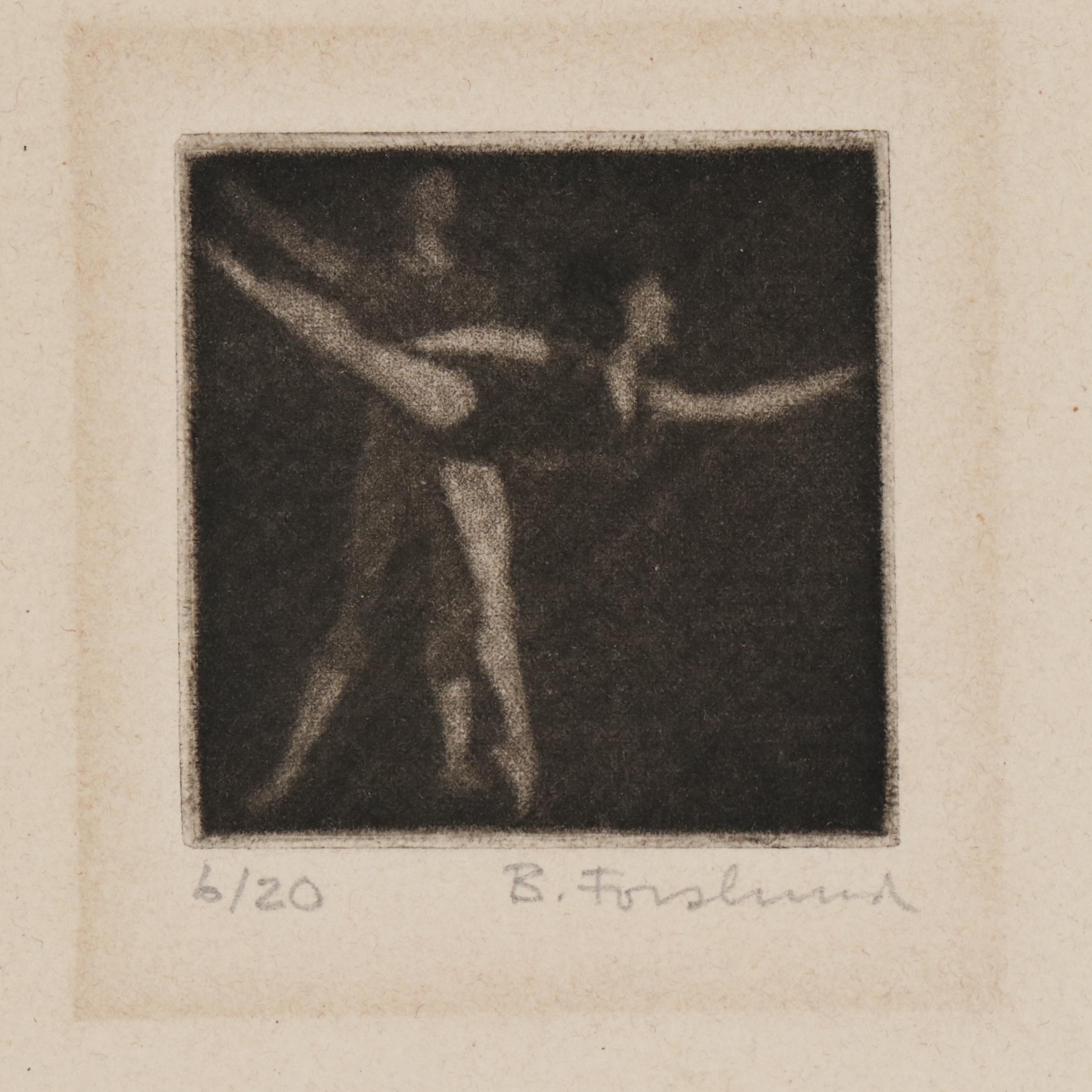 Barbara Forslund Miniature Drypoint Etchings