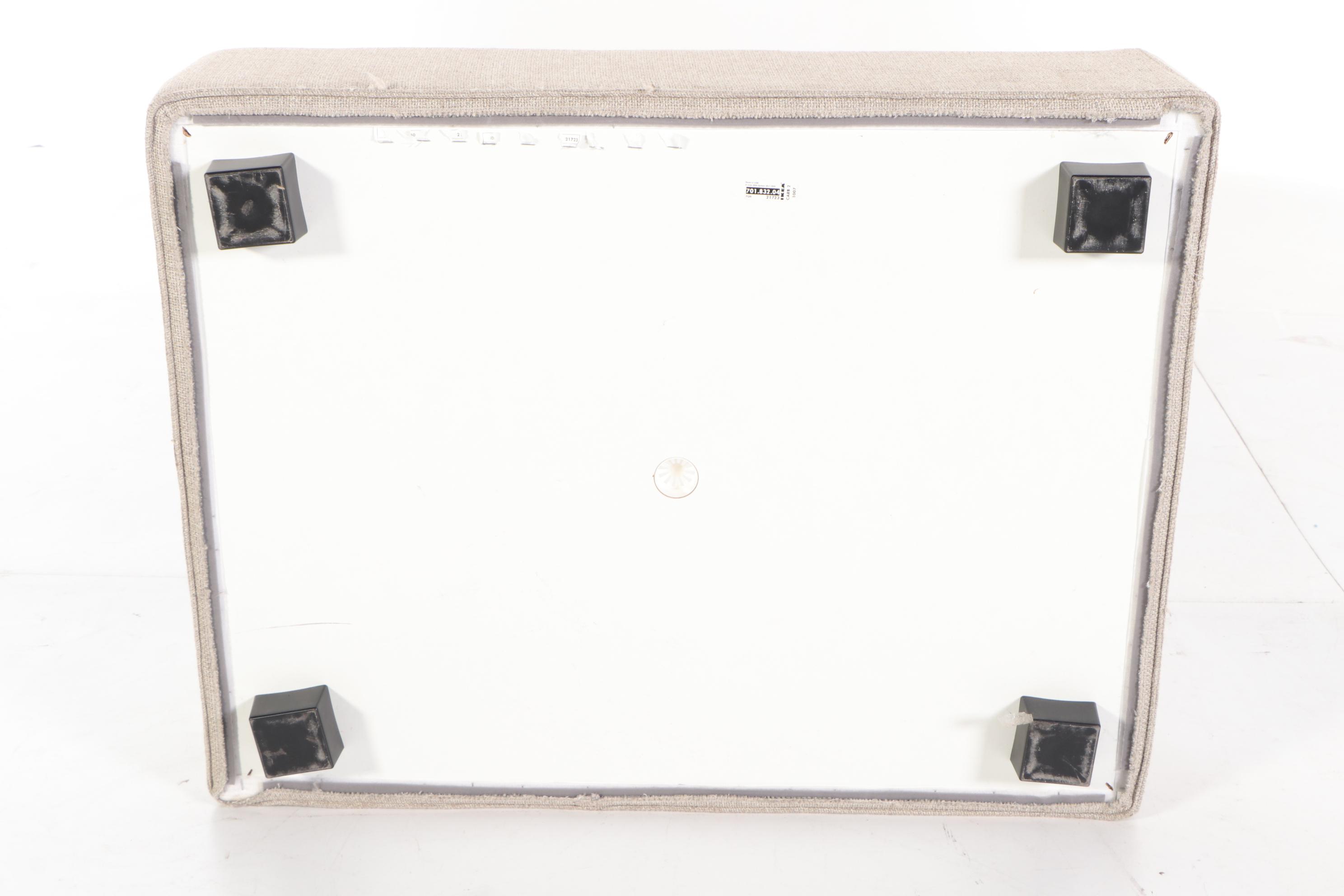 IKEA "Kivik" Armless Chair and Ottoman