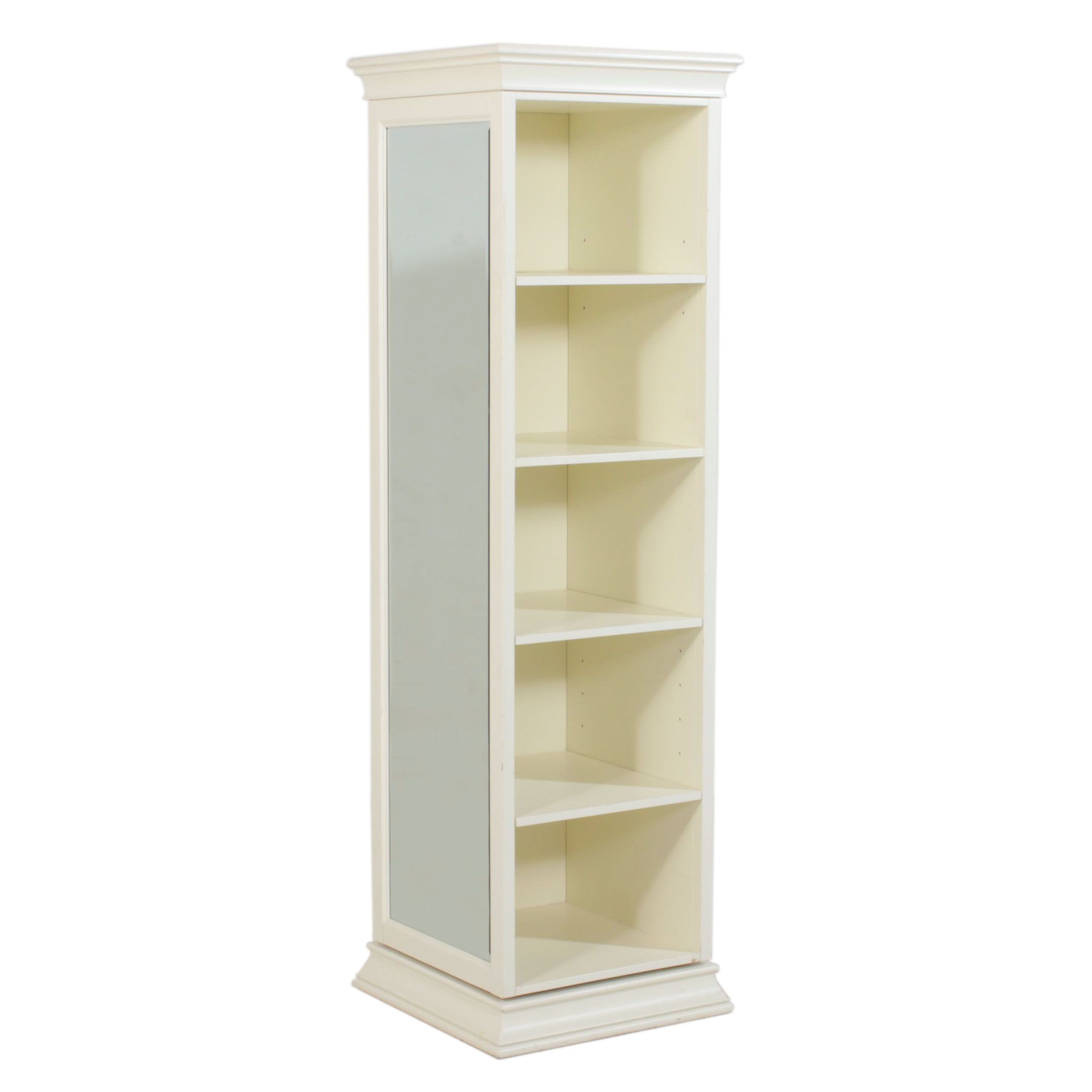 Pottery Barn Teen White Lacquered "Display-It" Storage Mirror