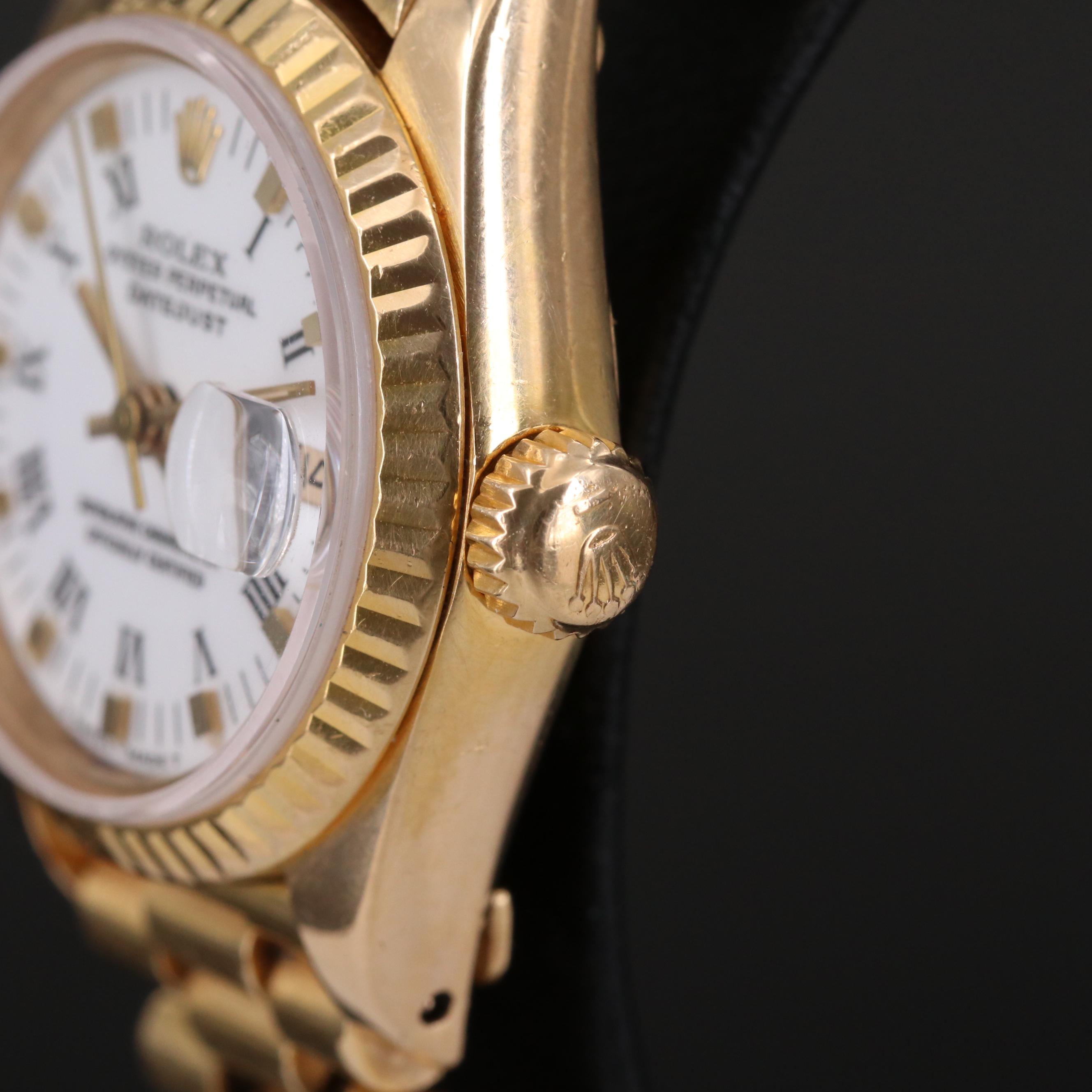 Rolex Datejust "President" 18K Gold Automatic Watch, 1983