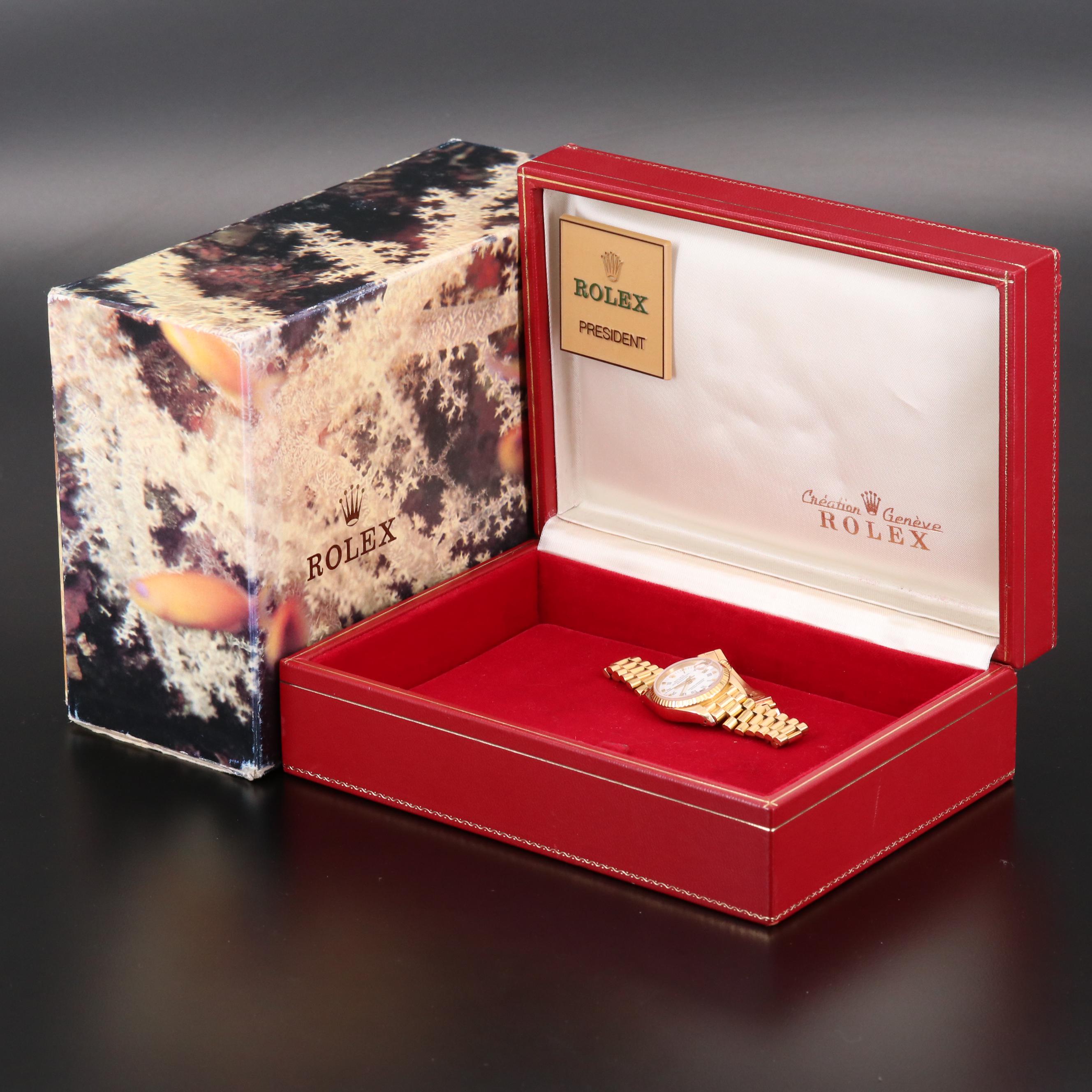 Rolex Datejust "President" 18K Gold Automatic Watch, 1983