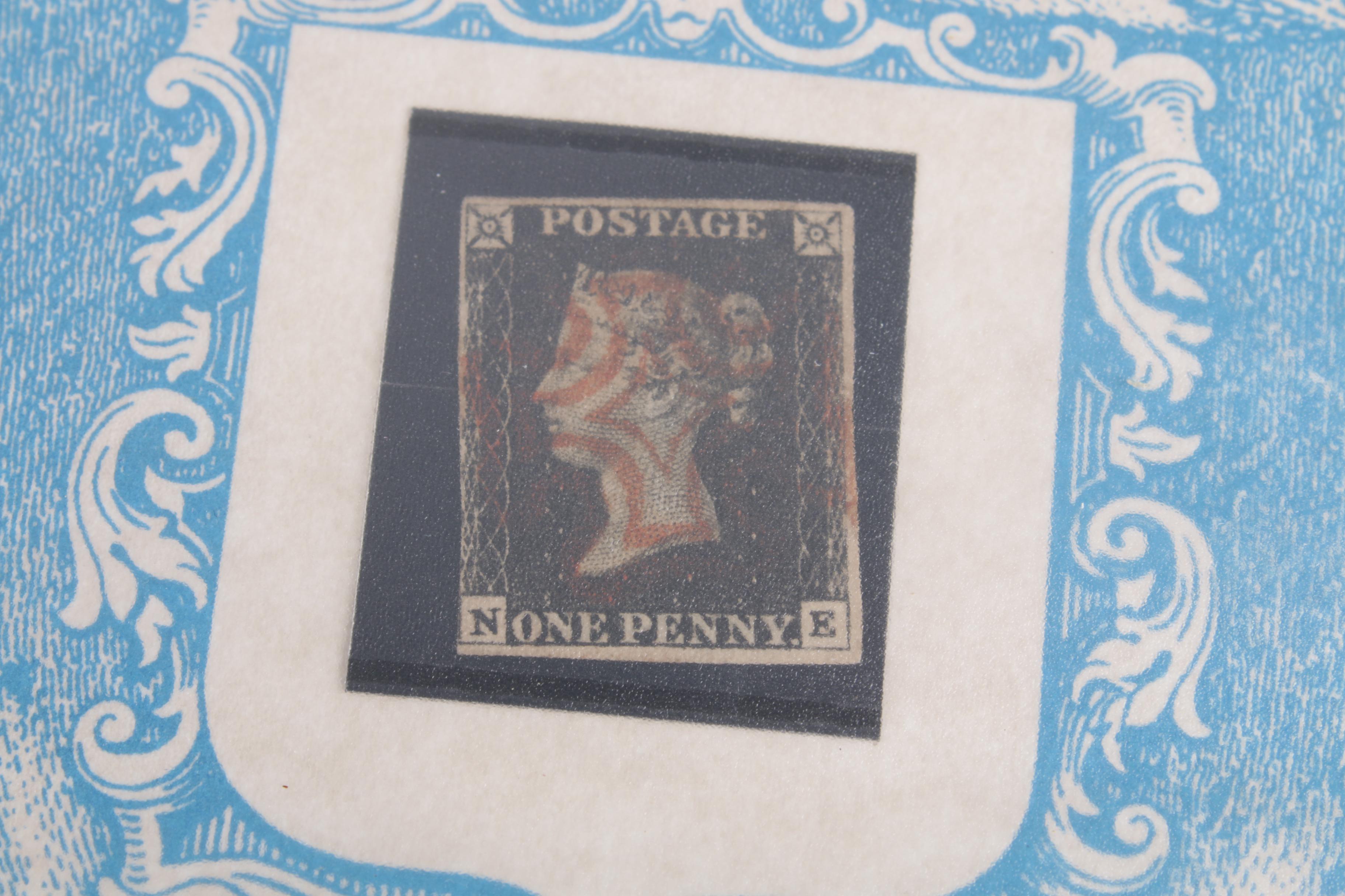 Great Britain "Penny Red", "Penny Black" and "Two Penny Blue" Stamps, circa 1840