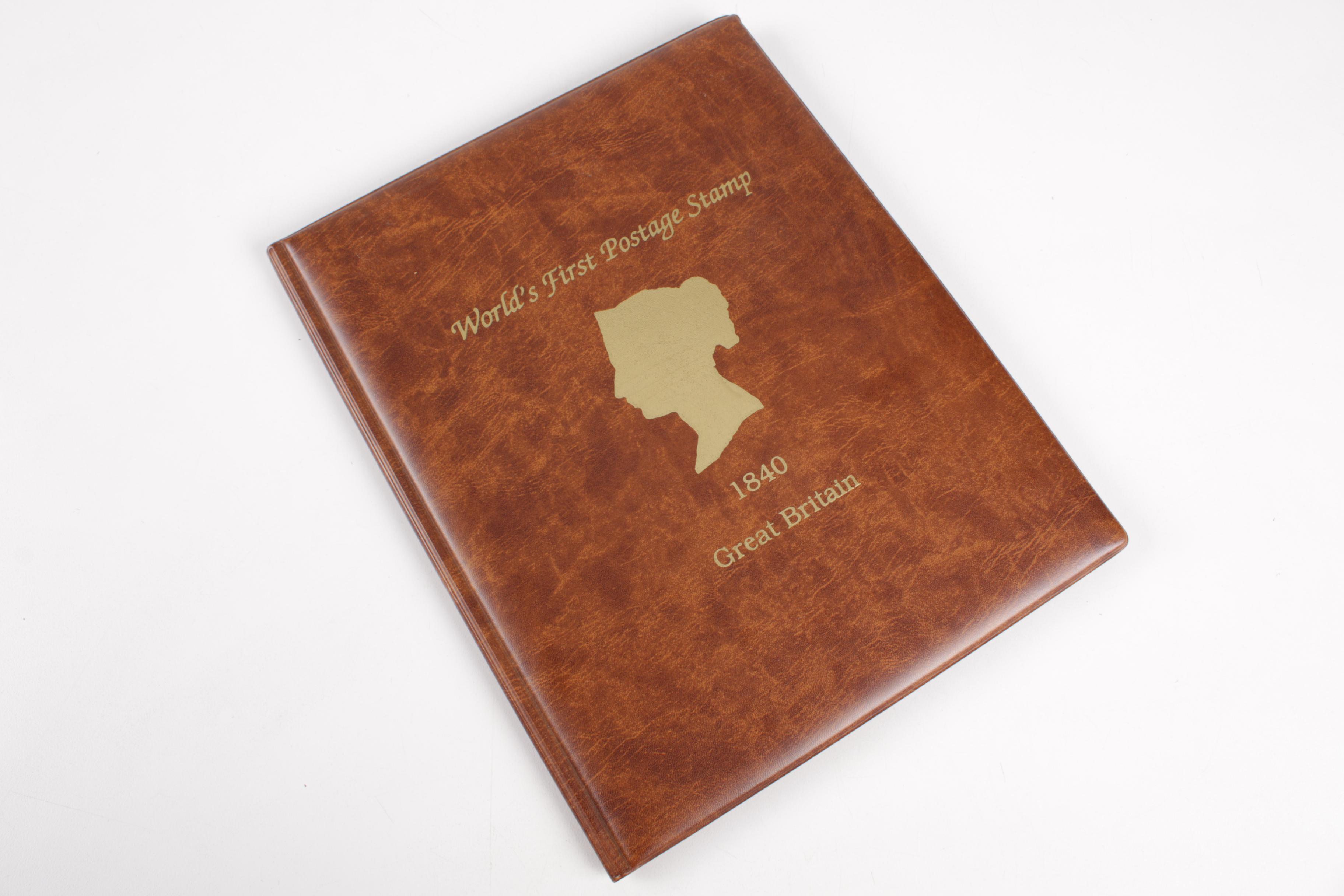 Great Britain "Penny Red", "Penny Black" and "Two Penny Blue" Stamps, circa 1840