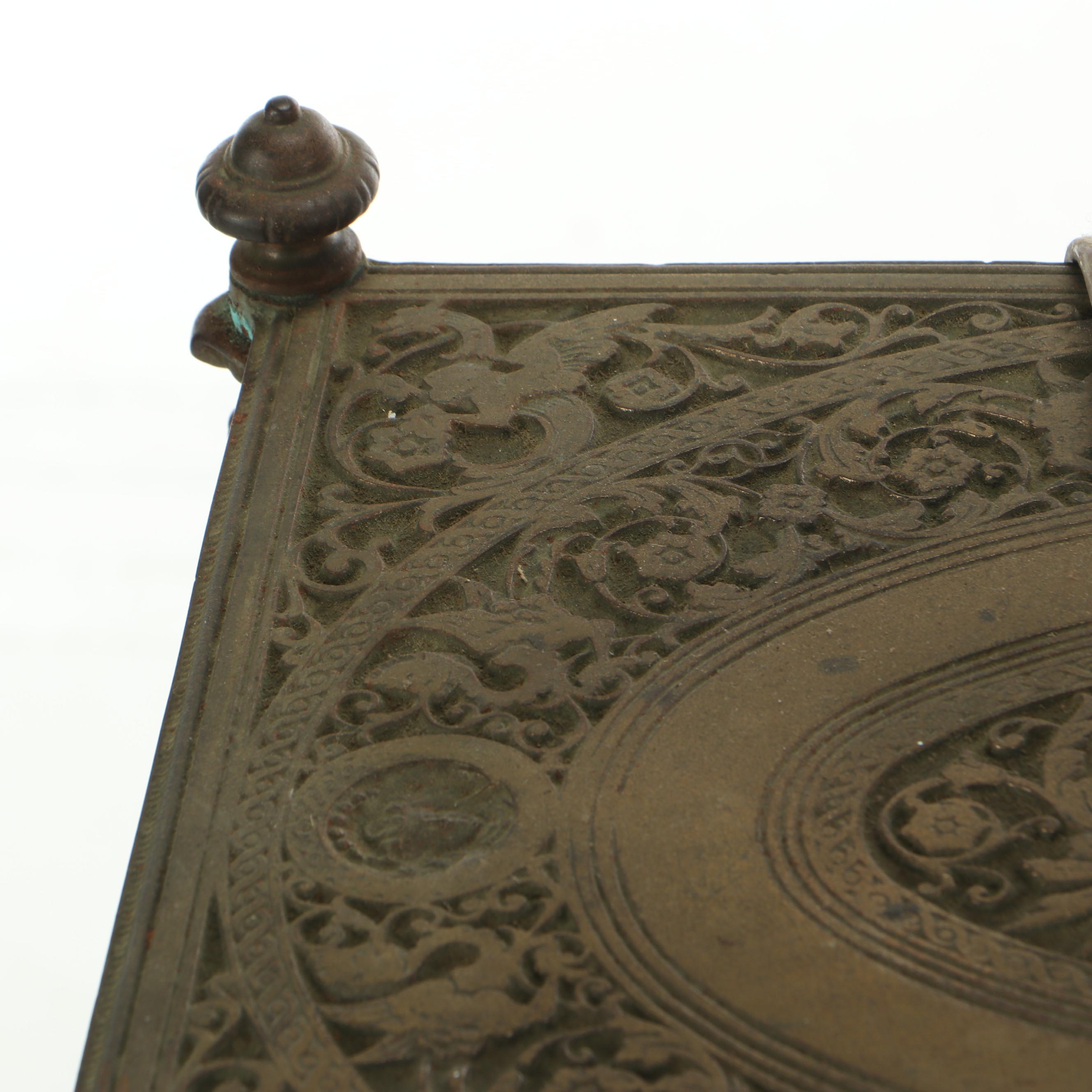 Bradley & Hubbard Victorian Brass Three-Tier Floor Lamp, Late 19th Century