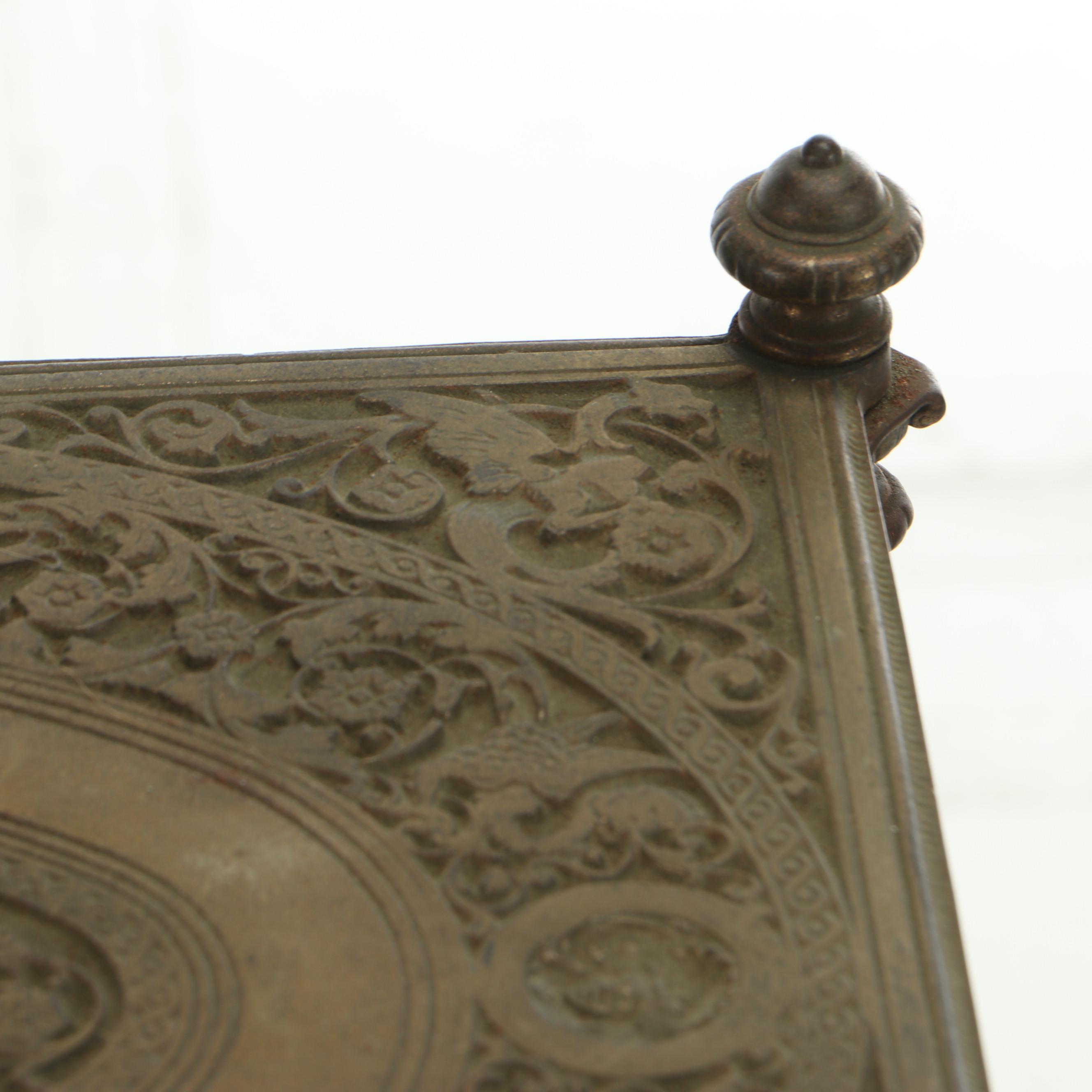 Bradley & Hubbard Victorian Brass Three-Tier Floor Lamp, Late 19th Century