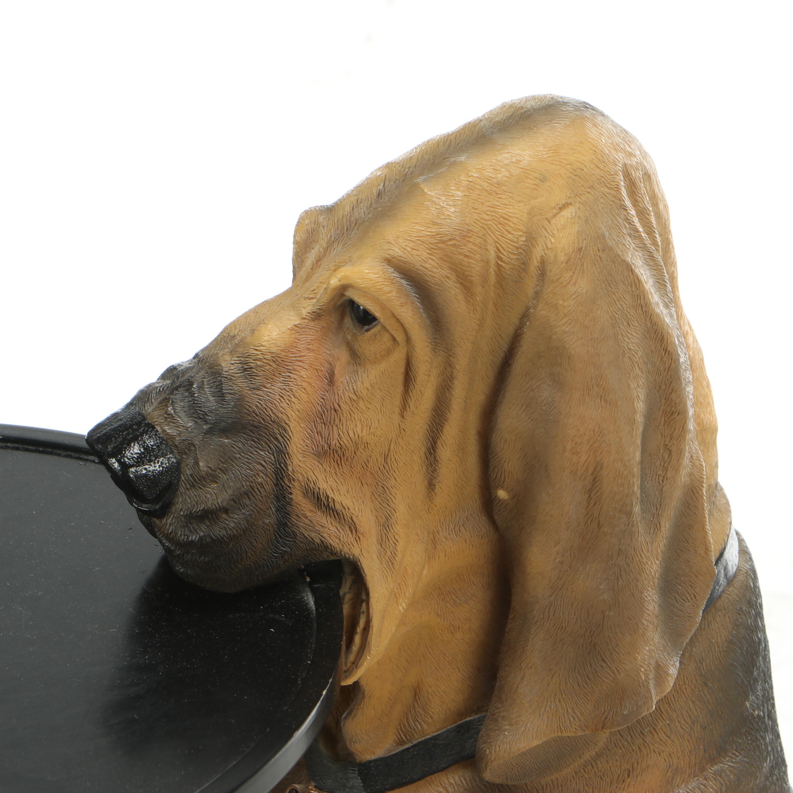 The Bombay Company "Sir Hawthorne" Composite Hound Dog Butler Table, 1998