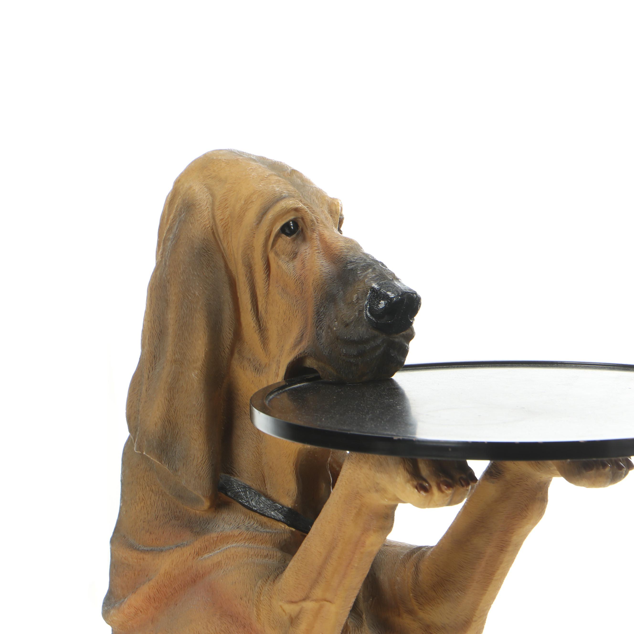 The Bombay Company "Sir Hawthorne" Composite Hound Dog Butler Table, 1998