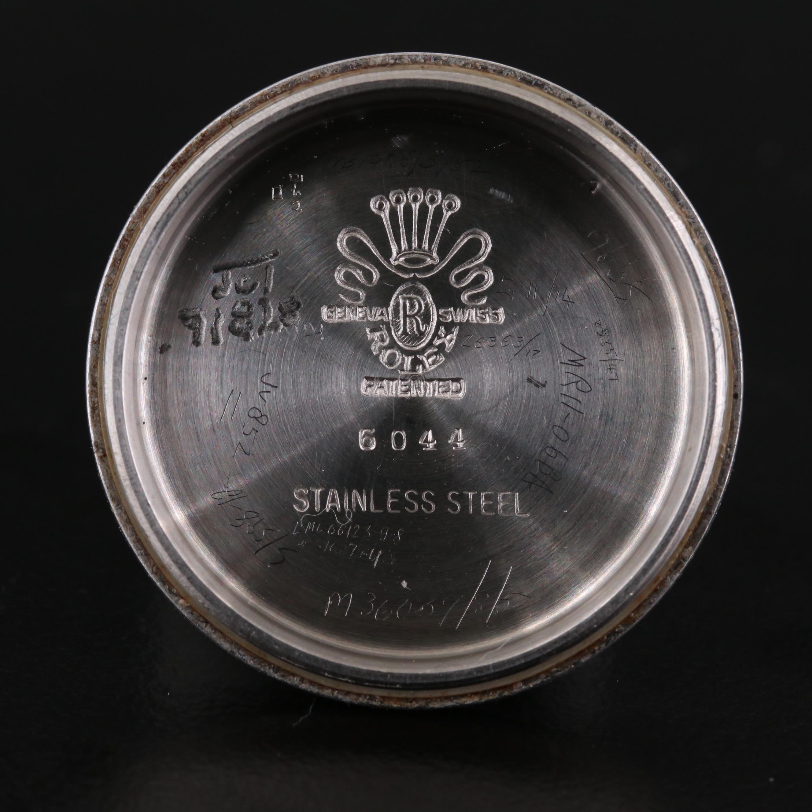 Vintage Rolex Oyster Royal Stainless Steel Stem Wind Watch, Circa 1951