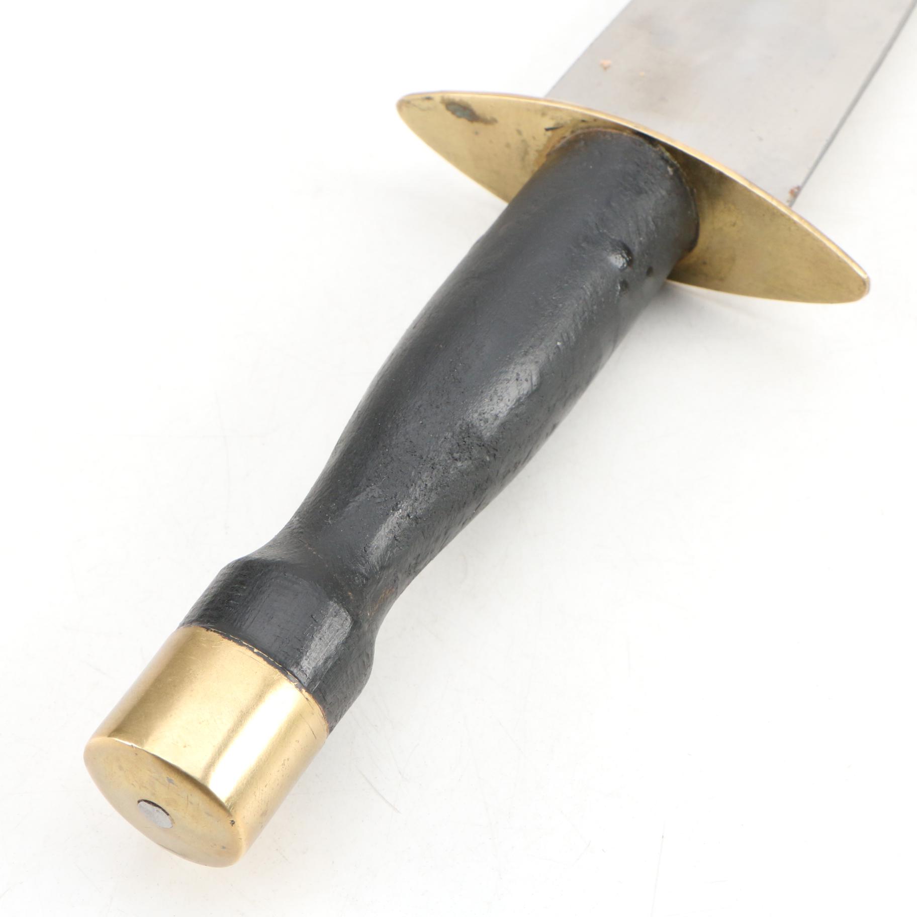 Hand Forged Arkansas "Toothpick" Dagger and Sheath