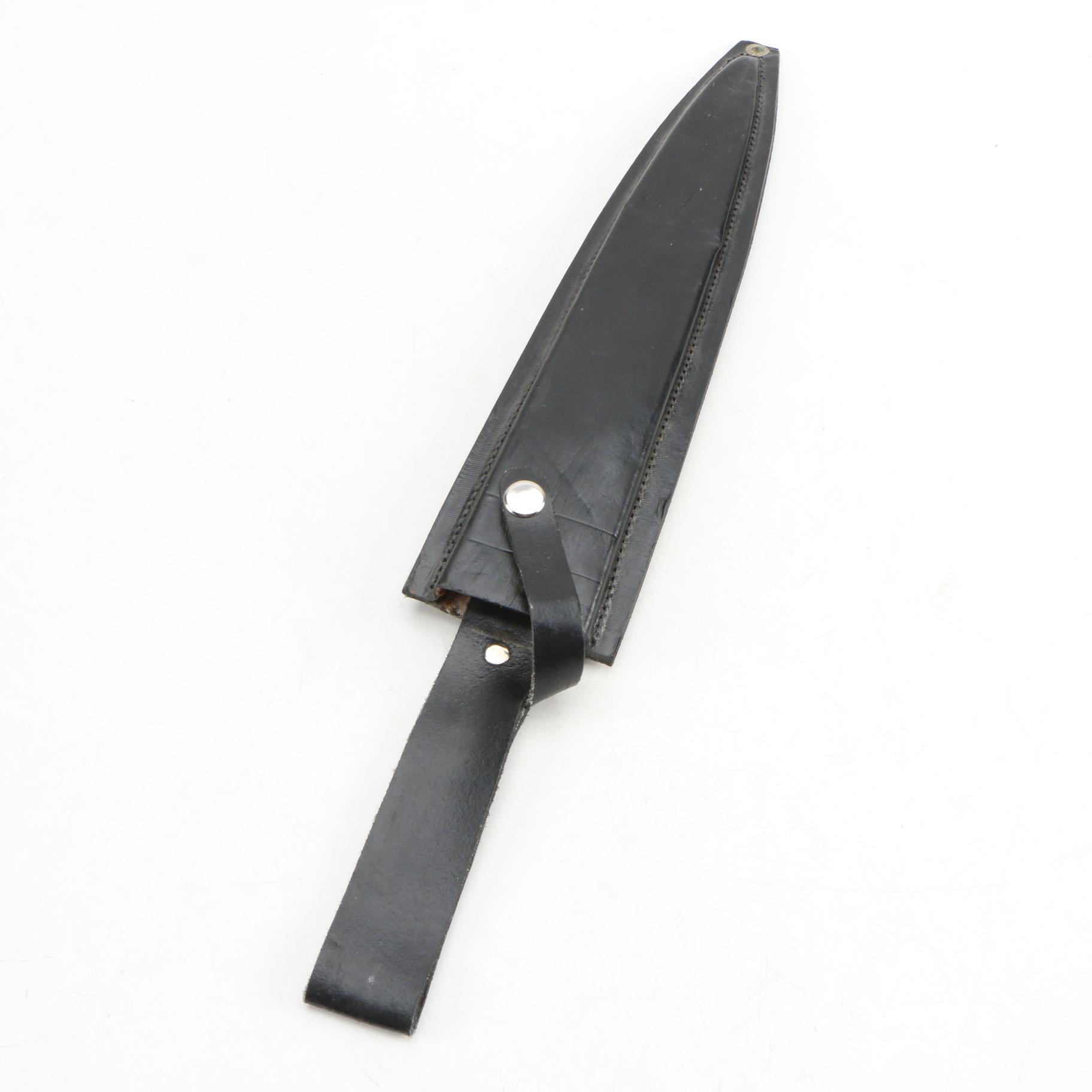 Hand Forged Arkansas "Toothpick" Dagger and Sheath