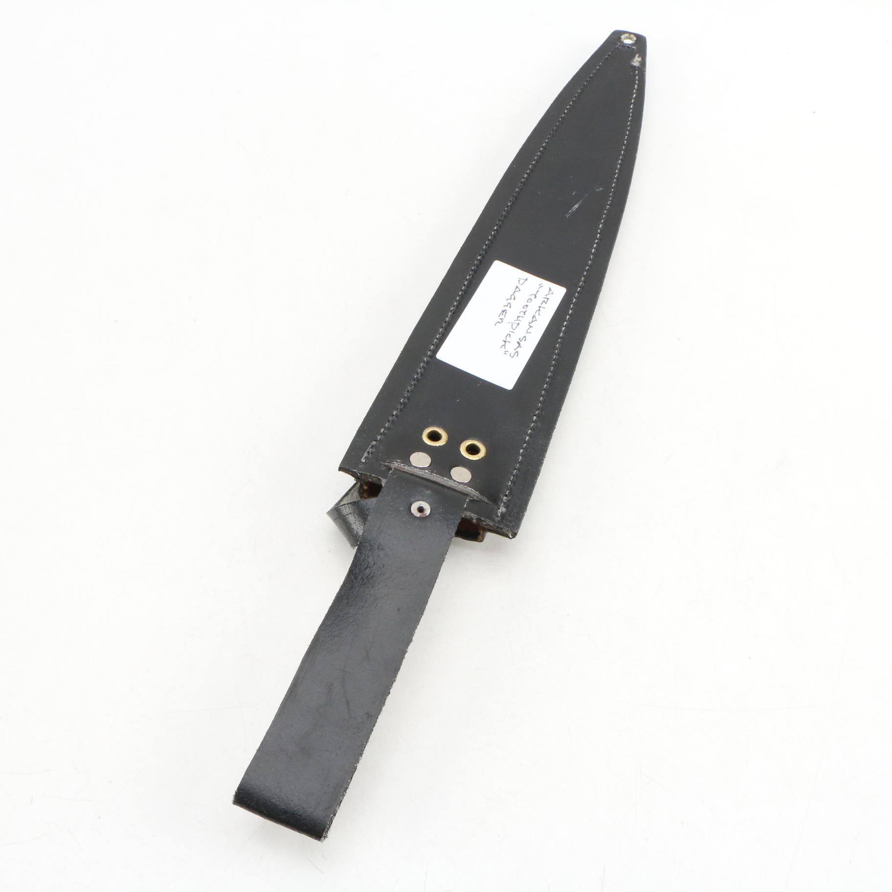 Hand Forged Arkansas "Toothpick" Dagger and Sheath