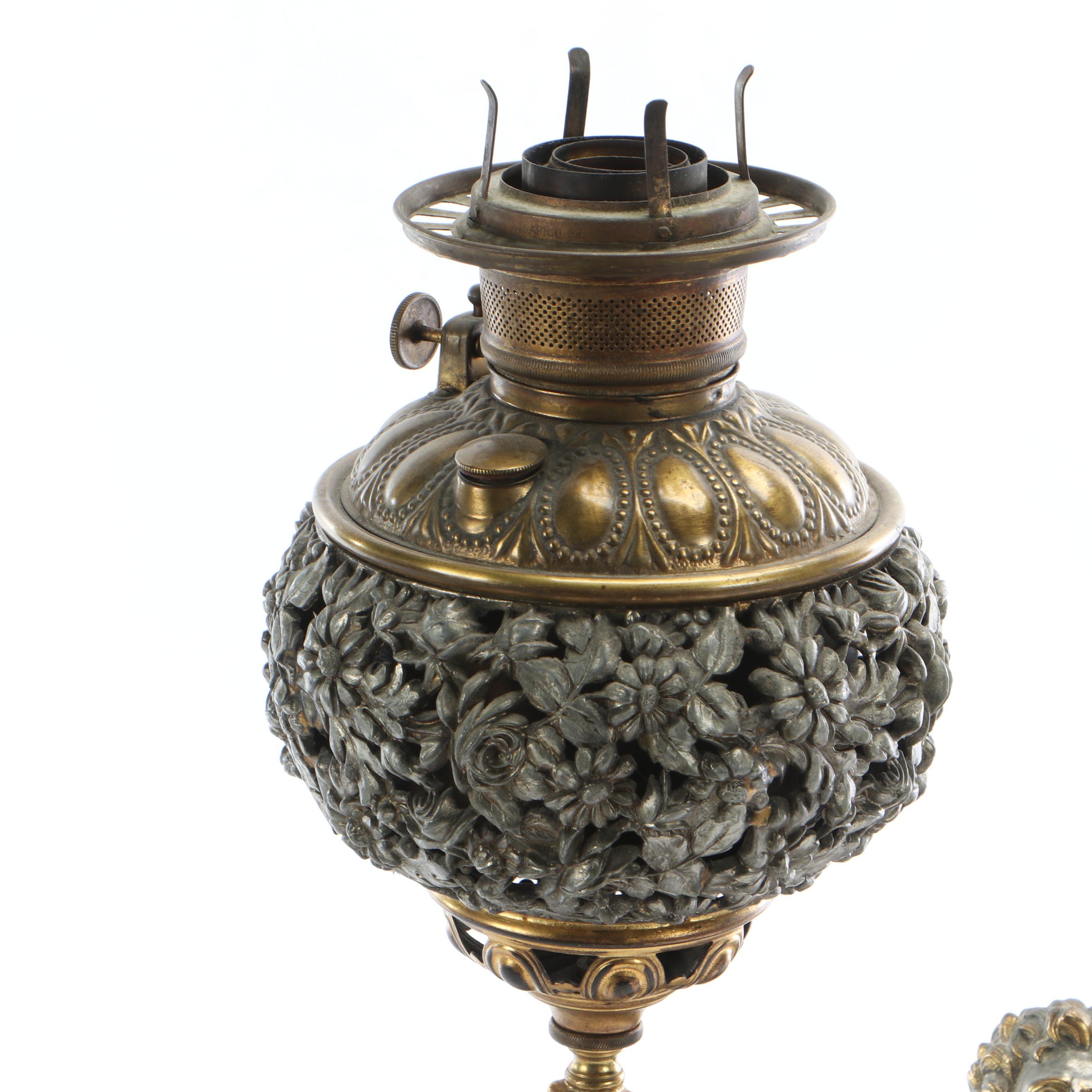 Pair Of Bradley & Hubbard Victorian "Soldat Spartiate" Lamp After Cortot