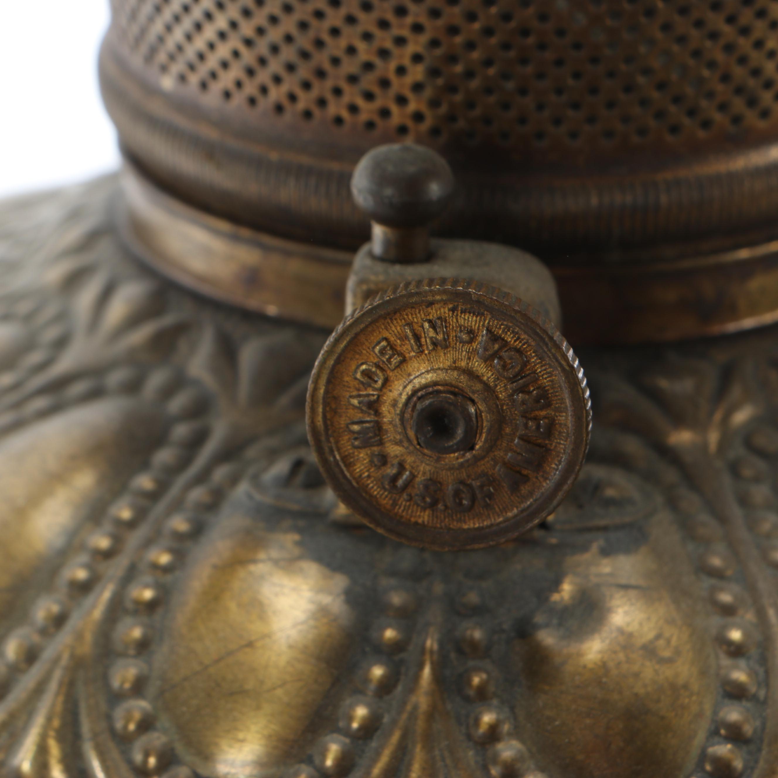 Pair Of Bradley & Hubbard Victorian "Soldat Spartiate" Lamp After Cortot