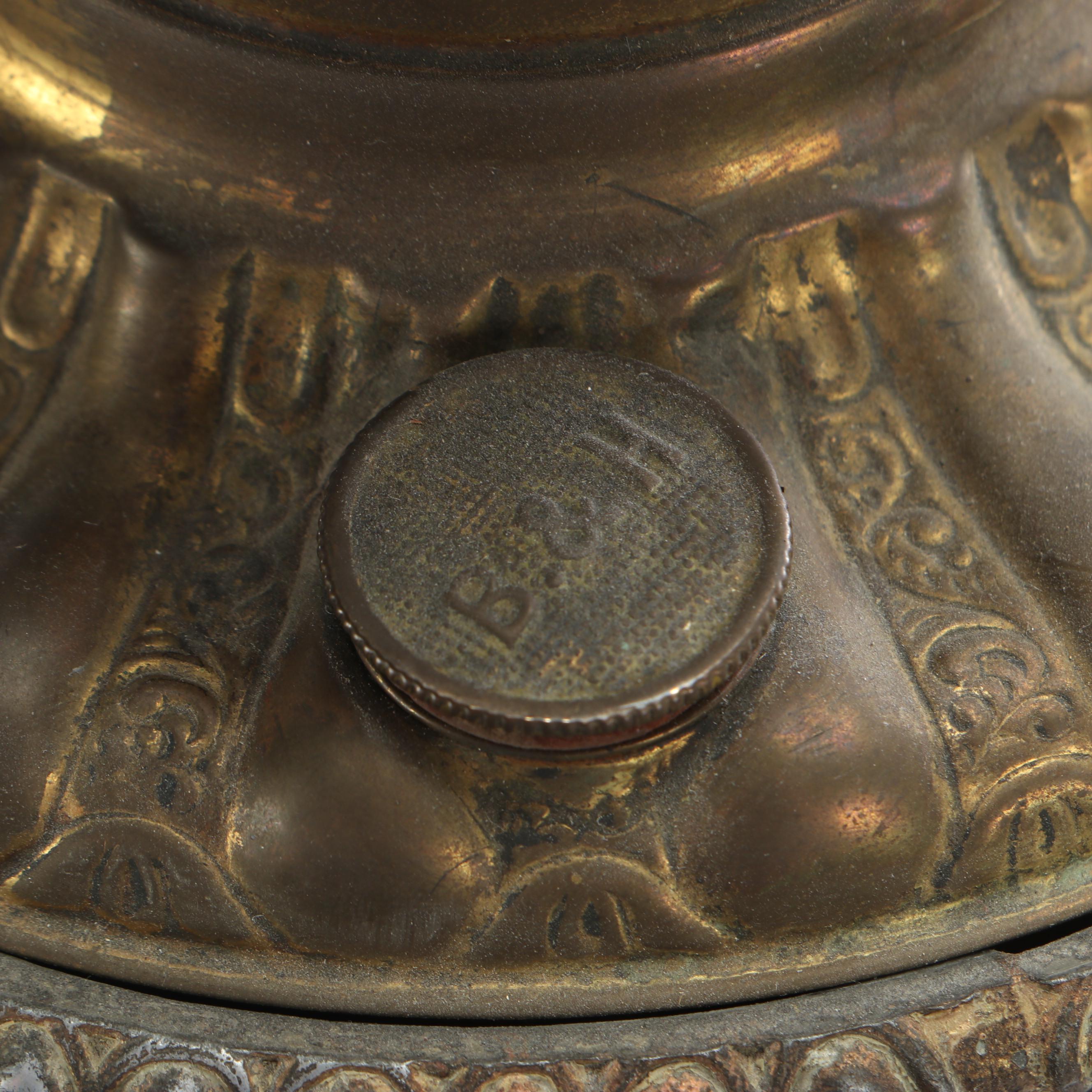 Pair Of Bradley & Hubbard Victorian "Soldat Spartiate" Lamp After Cortot