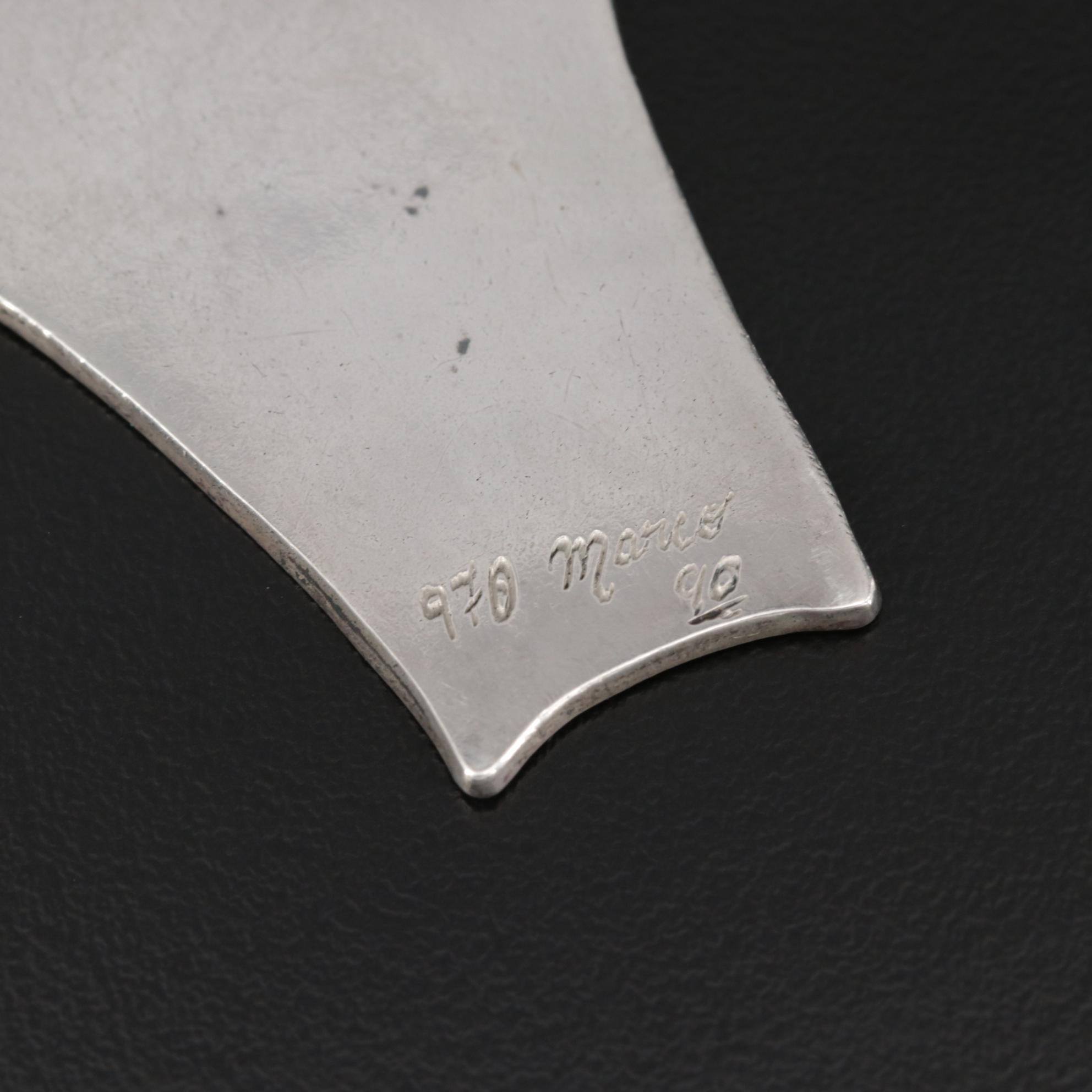 Sterling and 970 Silver Assorted Jewelry Including Black Onyx and Blue Topaz