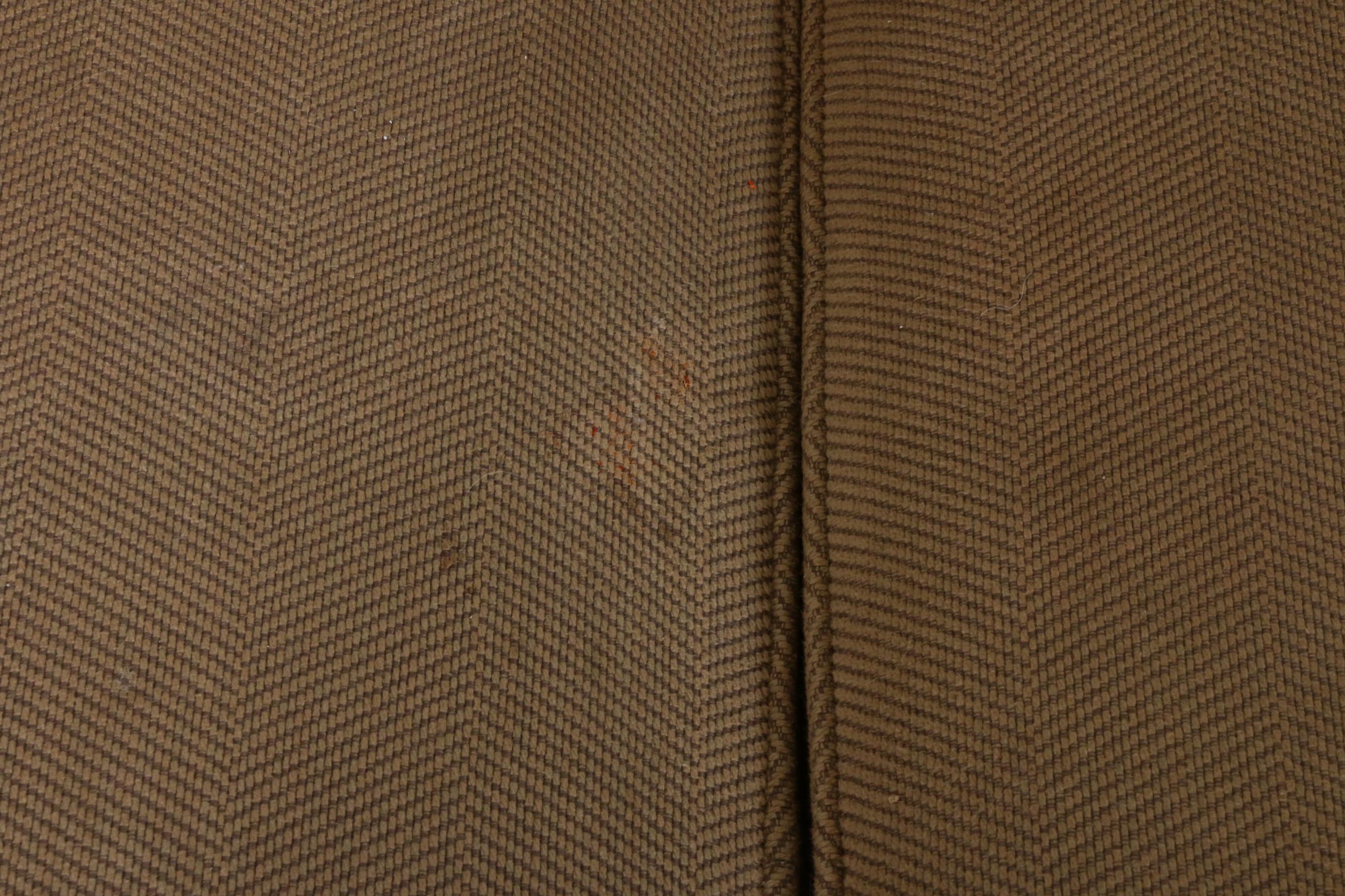 Pottery Barn Fabric Upholstered Three-Piece Square Arm Sectional Sofa