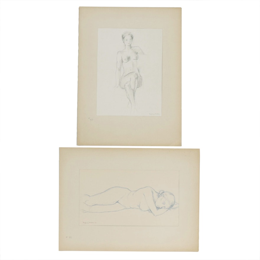 Benjamin Miller Nude Figural Drawings