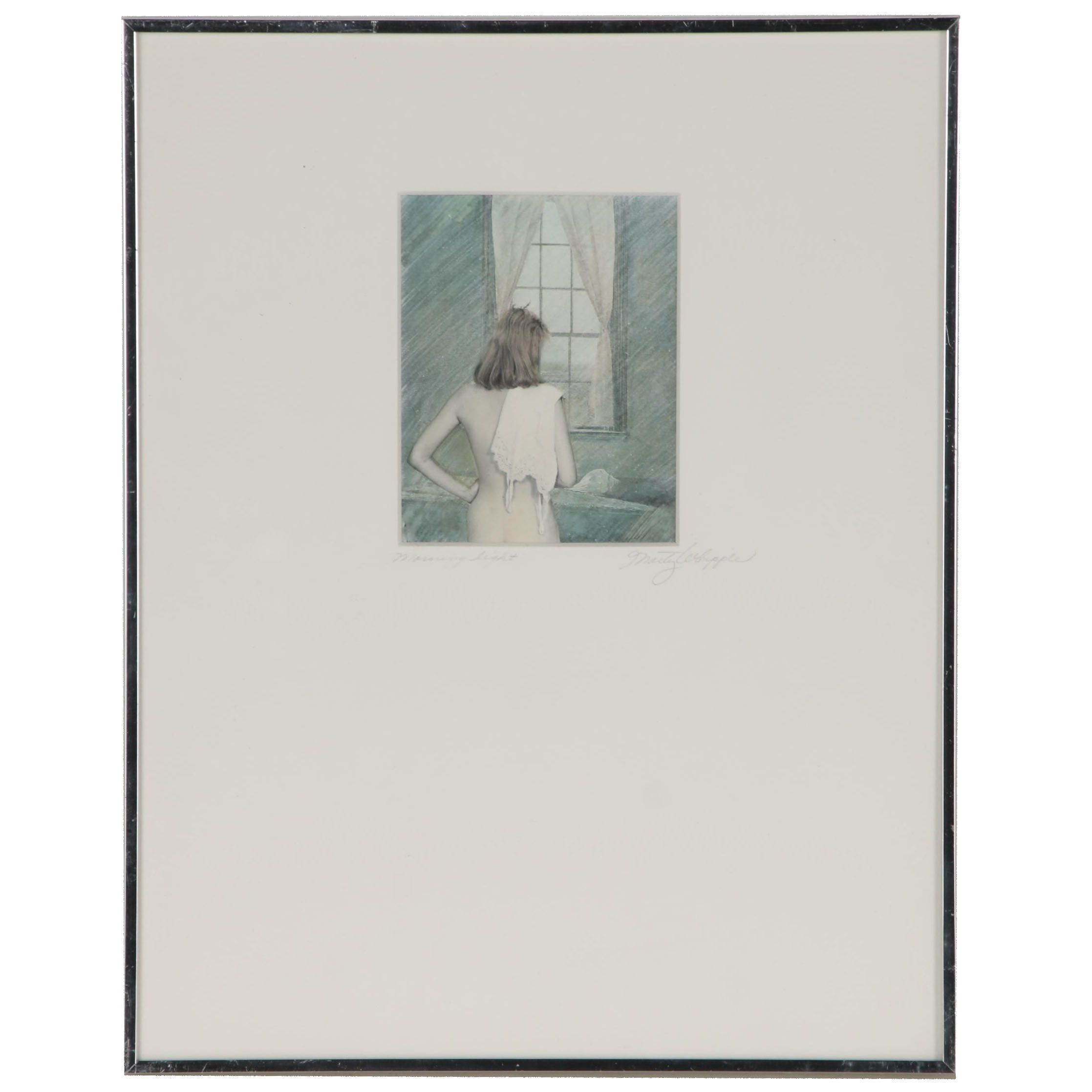 Marty Whipple Mixed Media Painting "Morning Light"