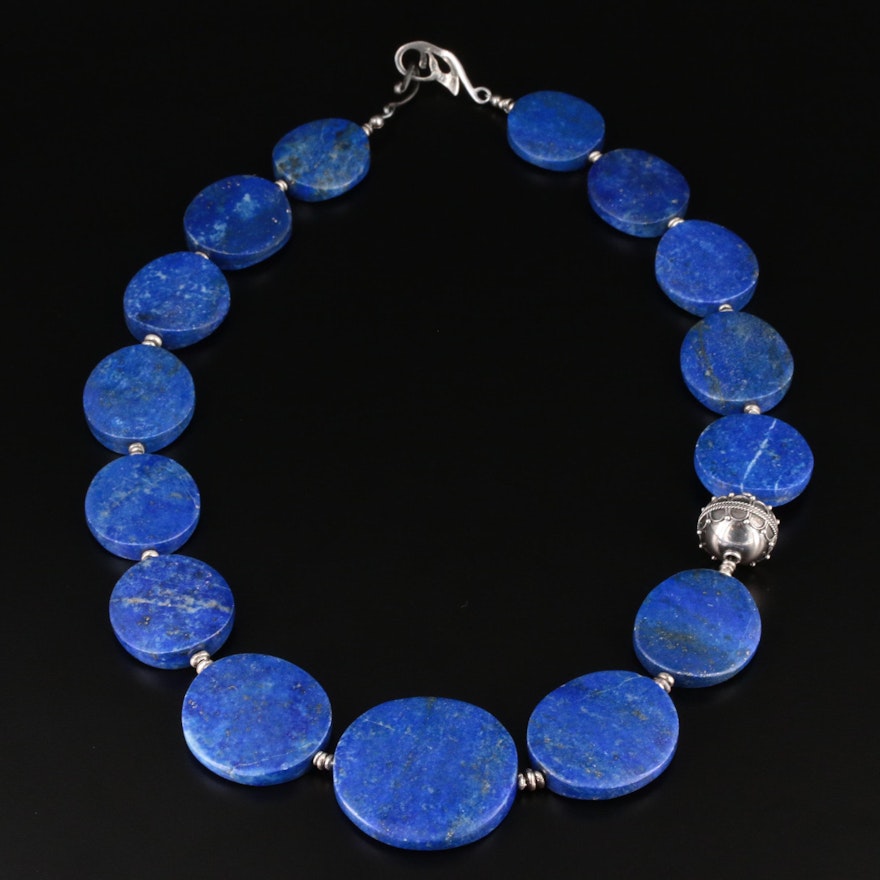 Sterling Silver Lapis Lazuli Necklace