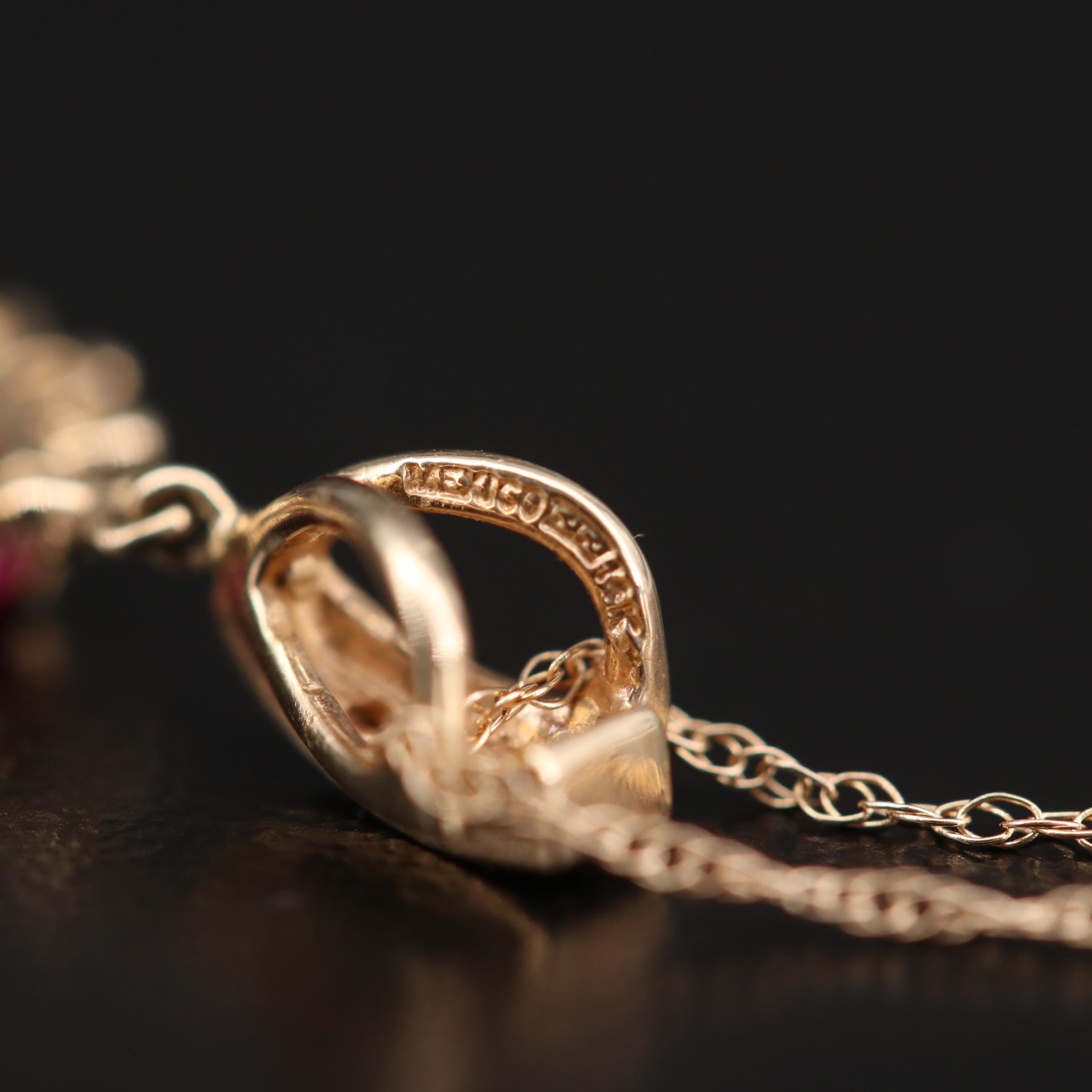 10K and 14K Gold Necklaces with Topaz, Ruby, Emerald, and Diamonds