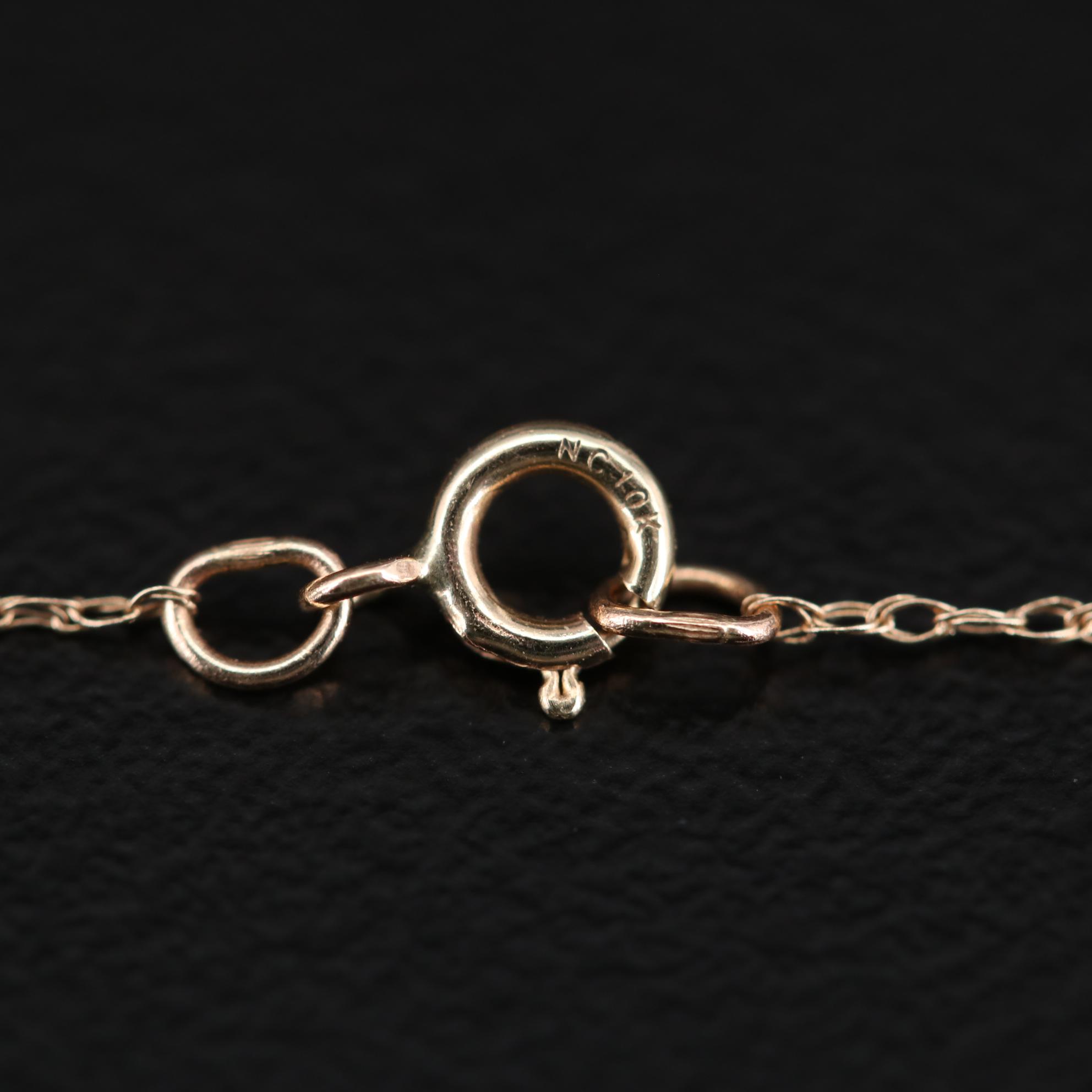 10K and 14K Gold Necklaces with Topaz, Ruby, Emerald, and Diamonds