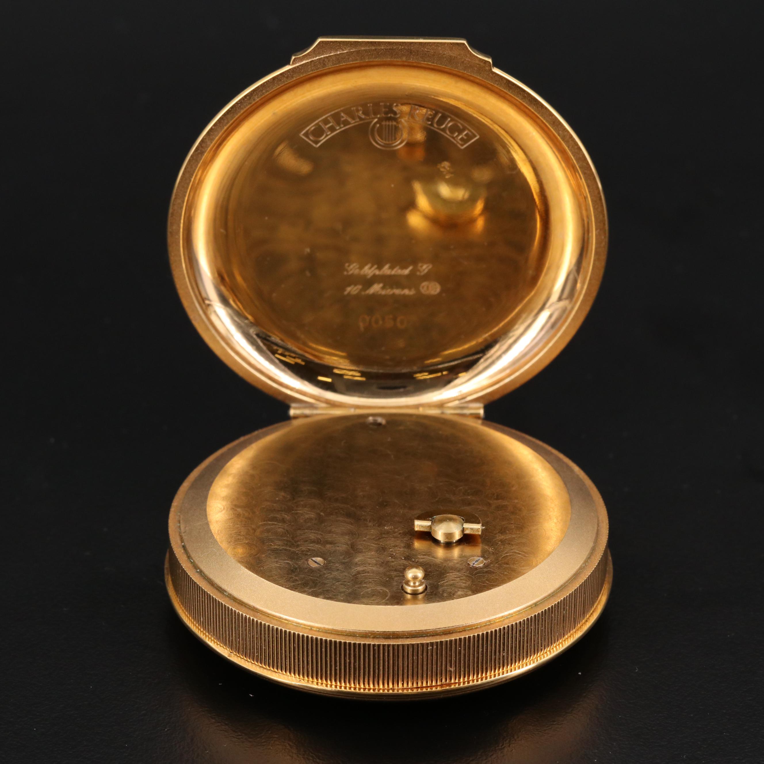 Musical Pocket Watch by Charles Reuge with Day and Night Phase Dial