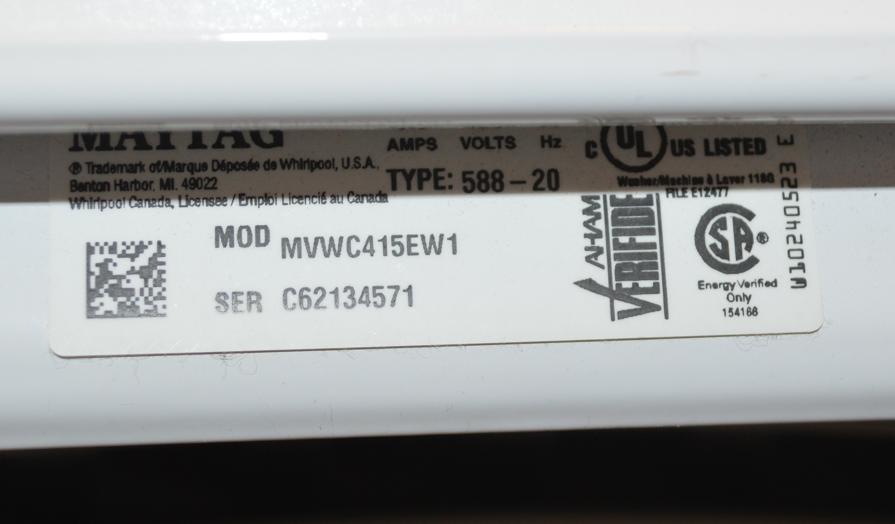 Maytag Commercial Technology "Centennial" Washer and Dryer