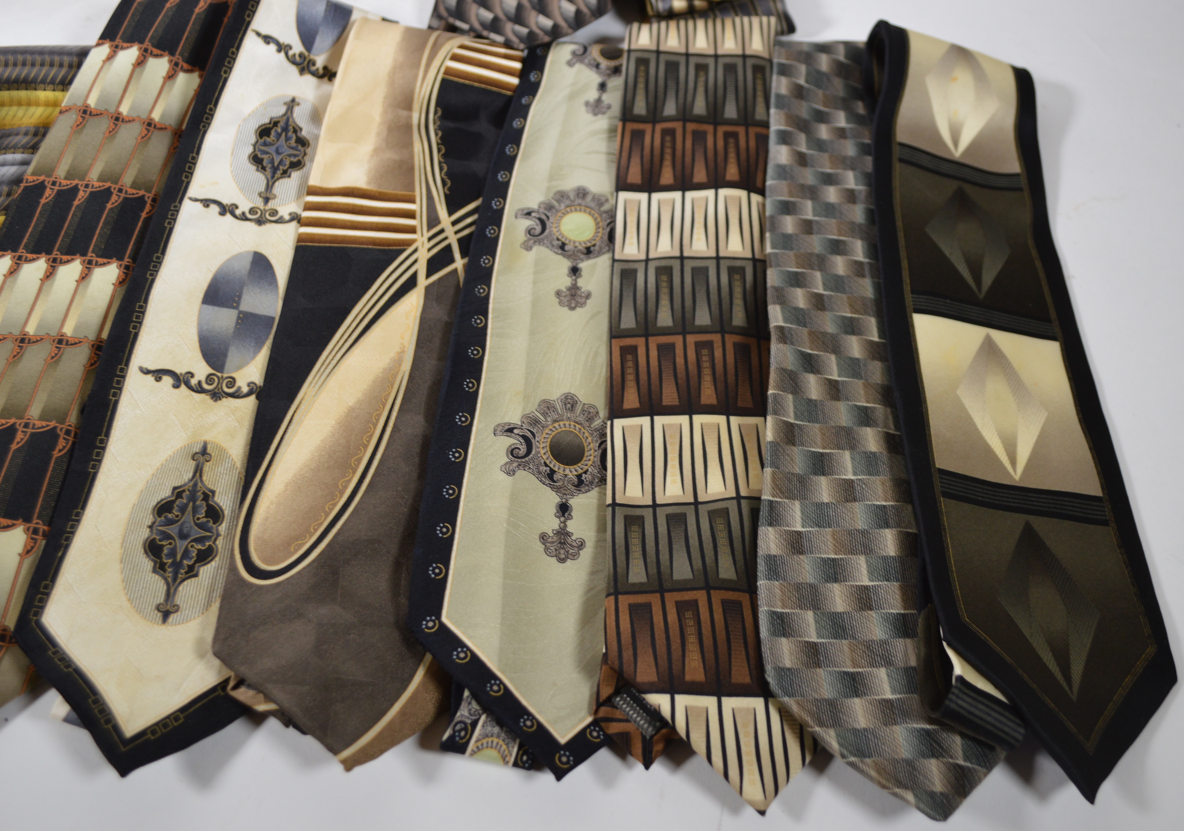 Men's Silk Necktie Collection Including Giorgio Brutini