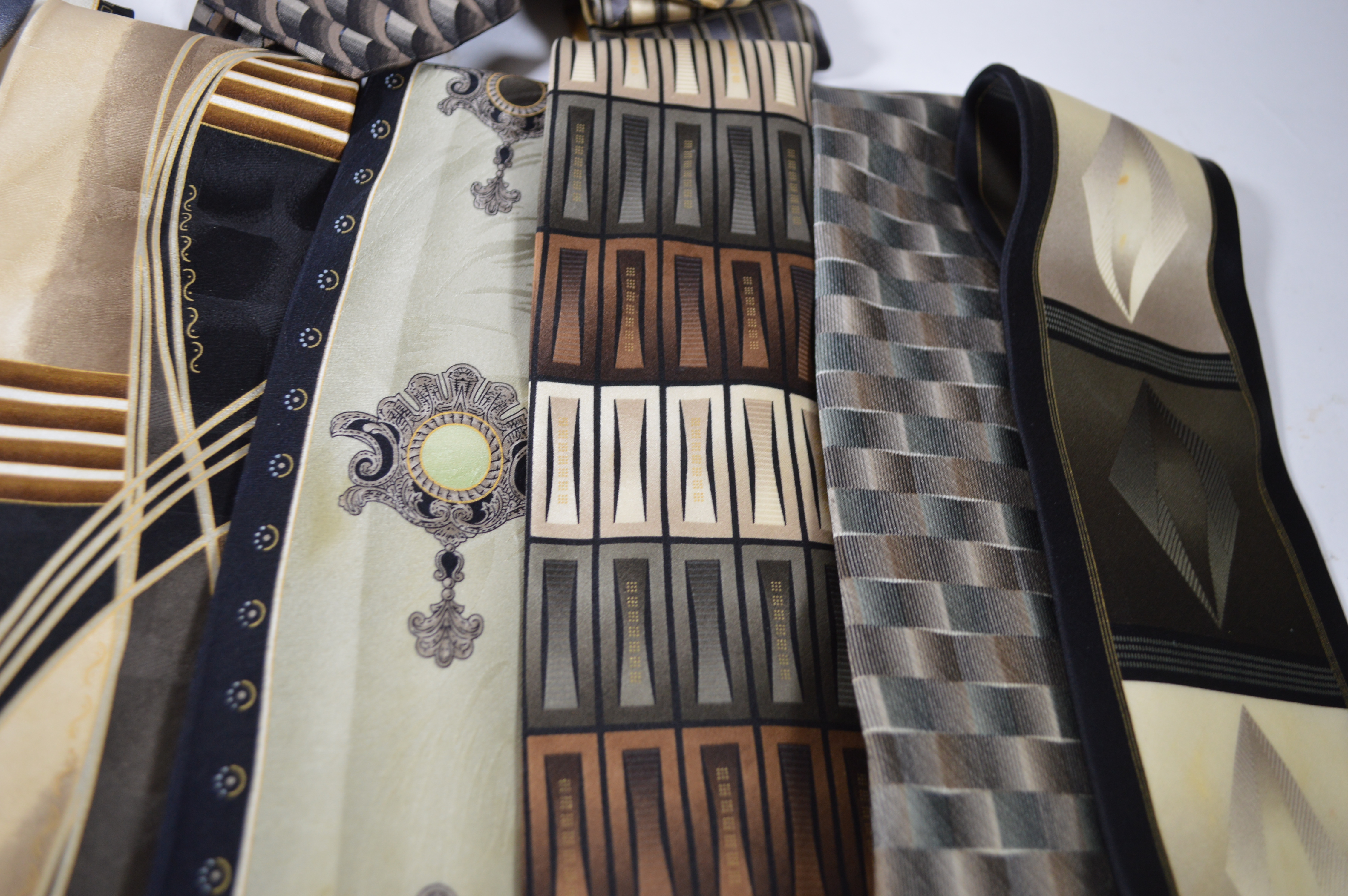 Men's Silk Necktie Collection Including Giorgio Brutini