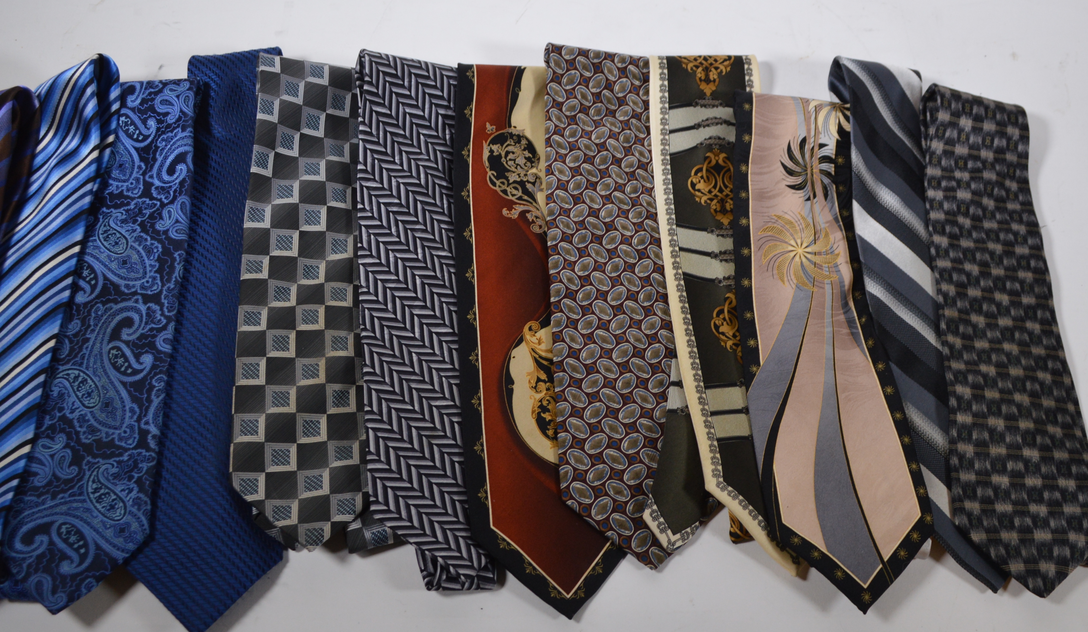 Men's Silk Necktie Collection Including Giorgio Brutini