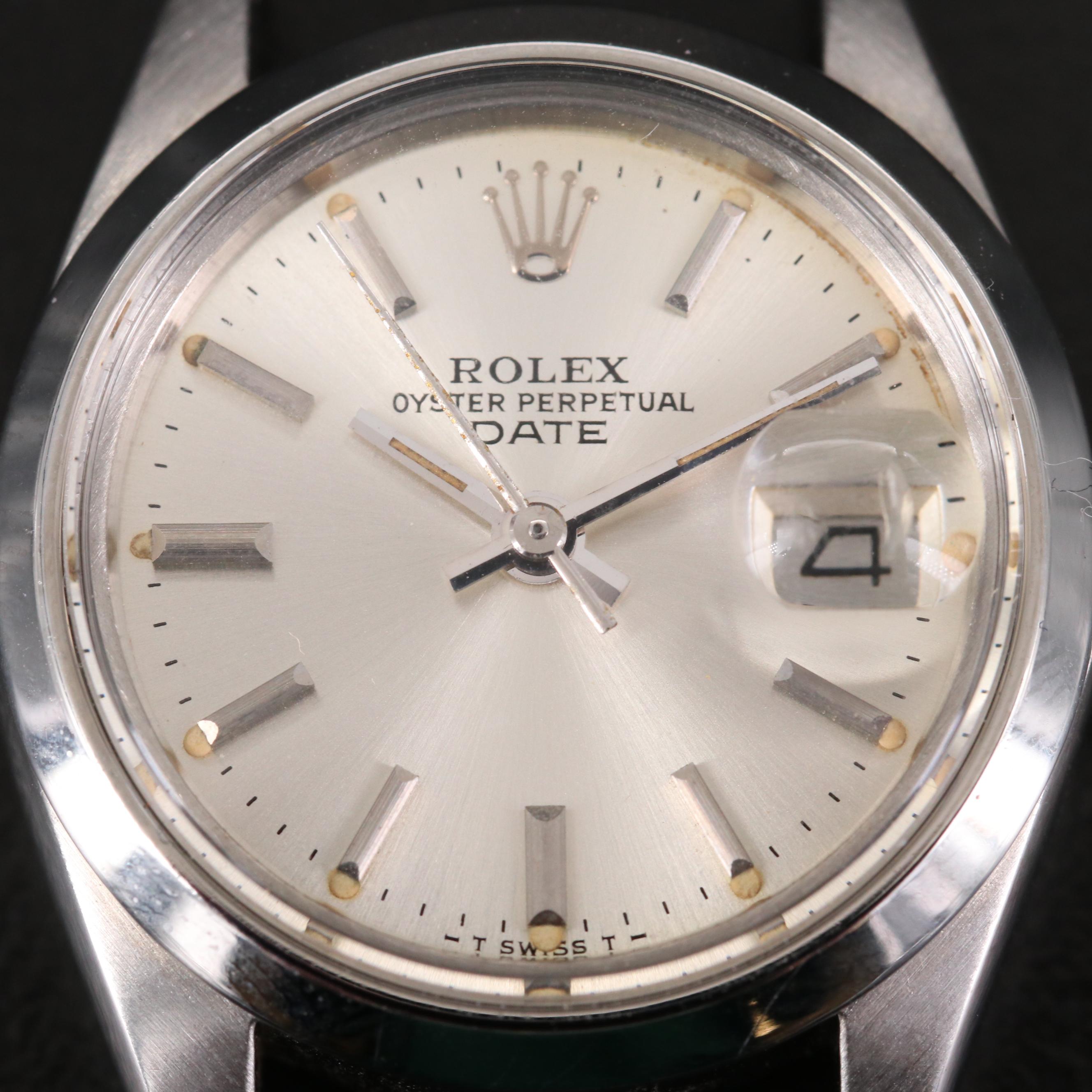 Vintage Rolex Date Stainless Steel Watch, 1979