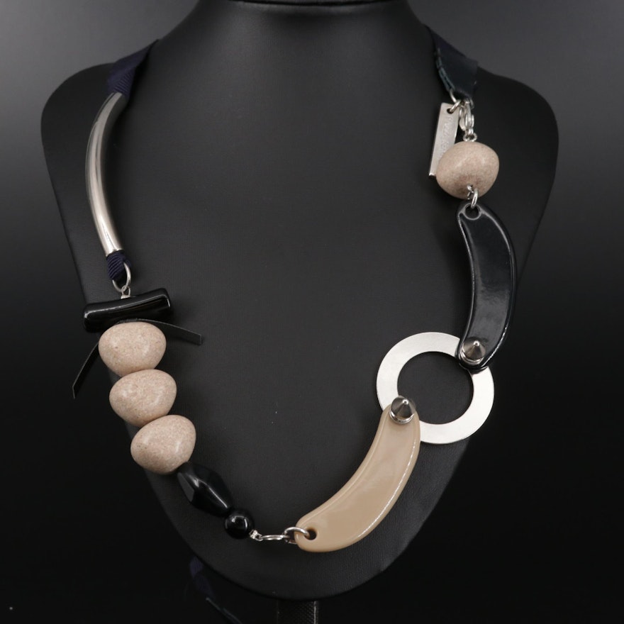 Contemporary Piazza Sempiore Beaded Necklace