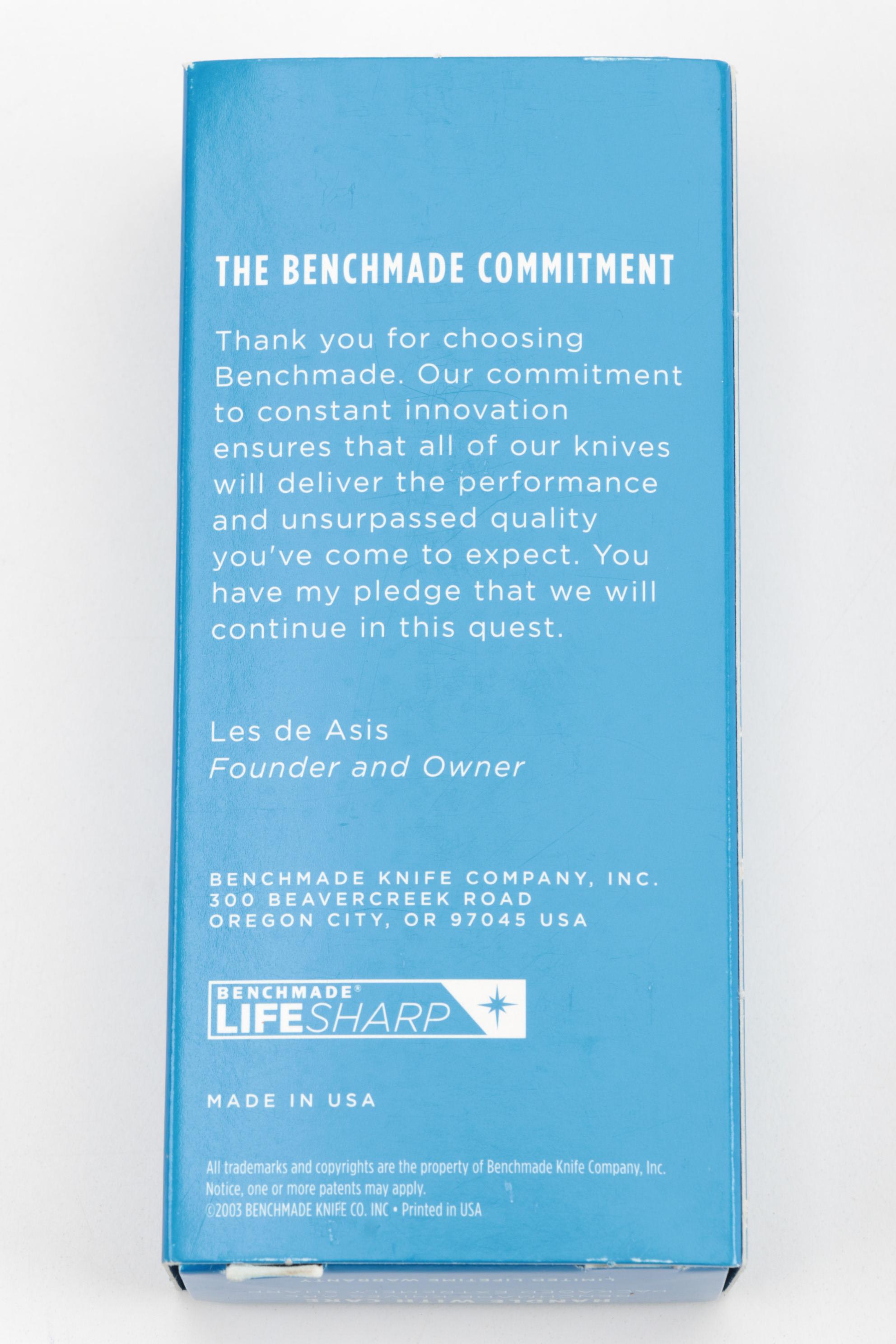 Benchmade "Switchback" Knife with Original Packaging and Paperwork