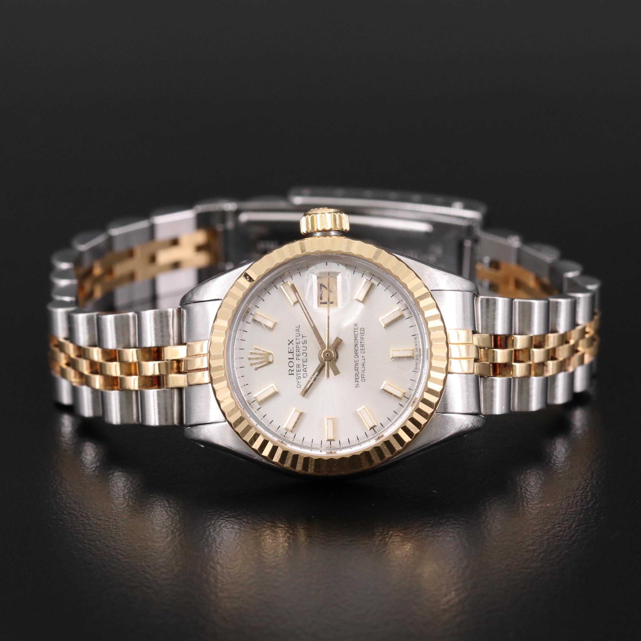 Vintage Rolex Datejust 18K Gold and Stainless Steel Automatic Watch