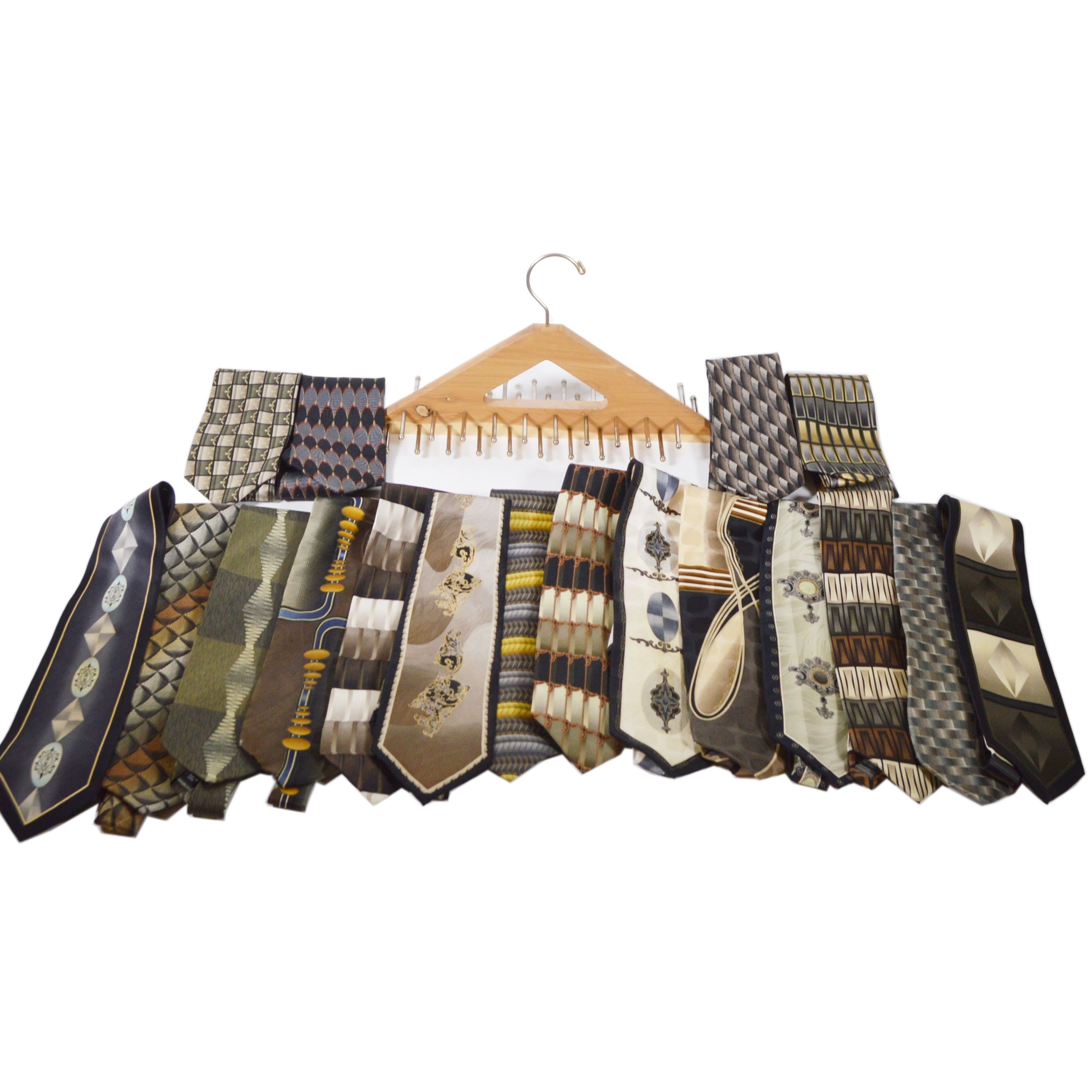 Men's Silk Necktie Collection Including Giorgio Brutini