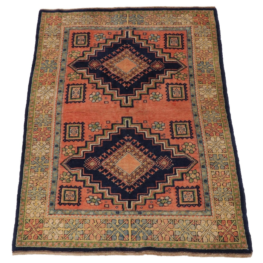 4'2 x 6'2 Hand-Knotted Northwest Persian Rug, 1980s