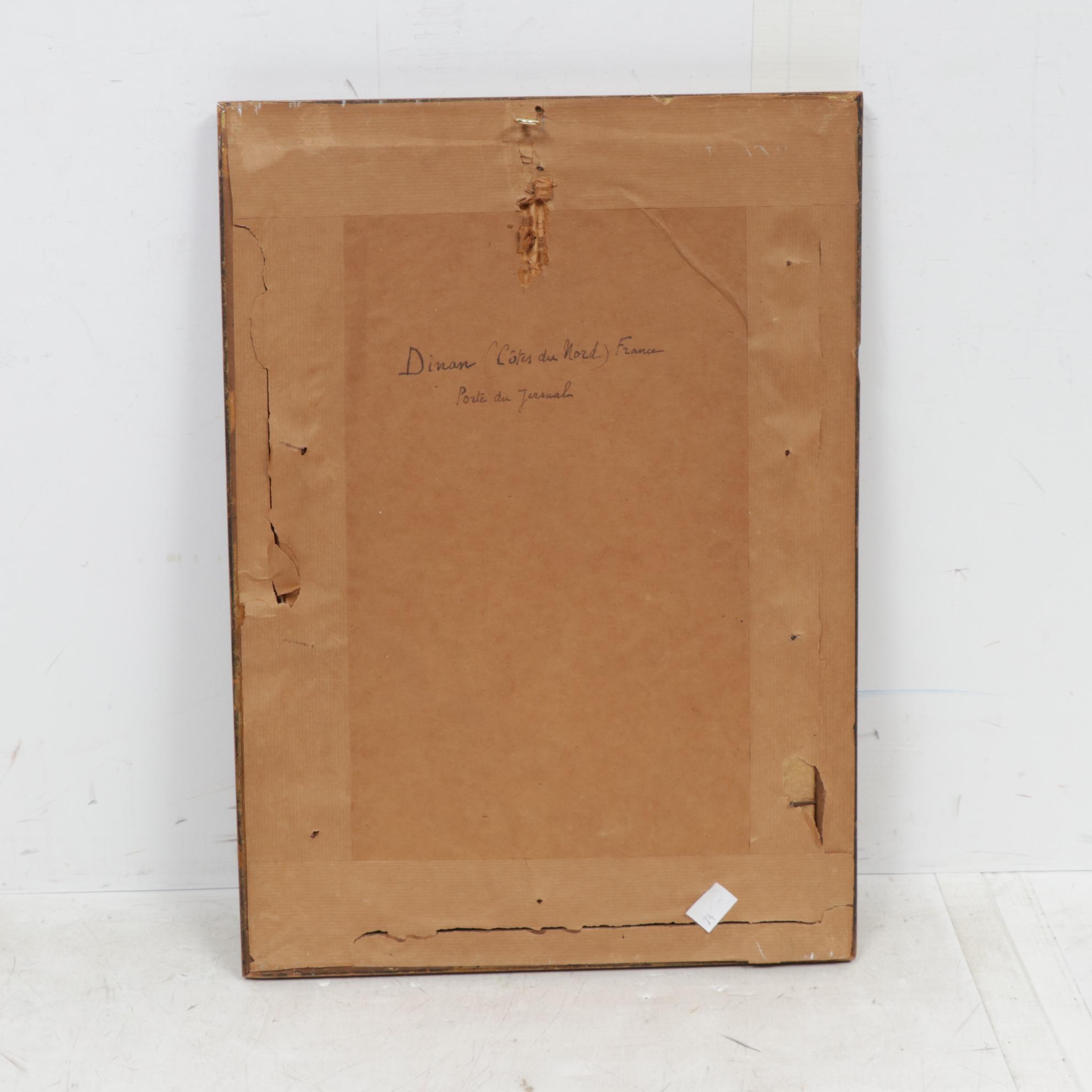 Marguerite Van Biesbroeck Watercolor Painting "Porte du Jersual"