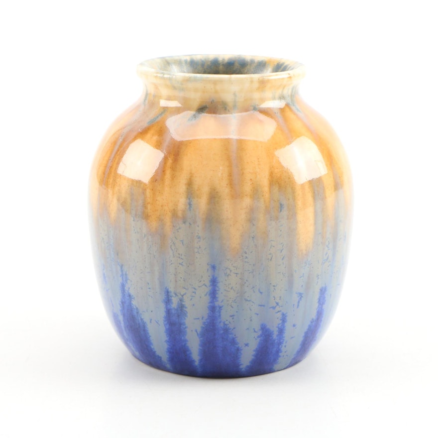 William Howson Taylor Ruskin Pottery Crystalline Glaze Vase, 1931