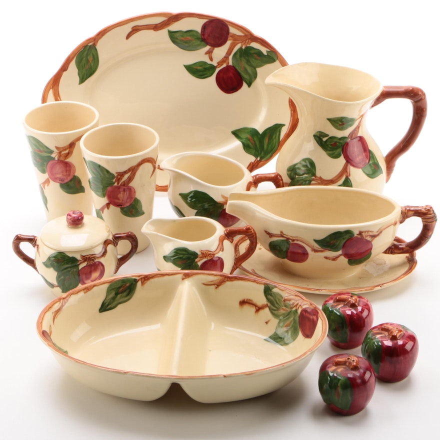 Franciscan "Apple" Earthenware Serveware and Table Accessories