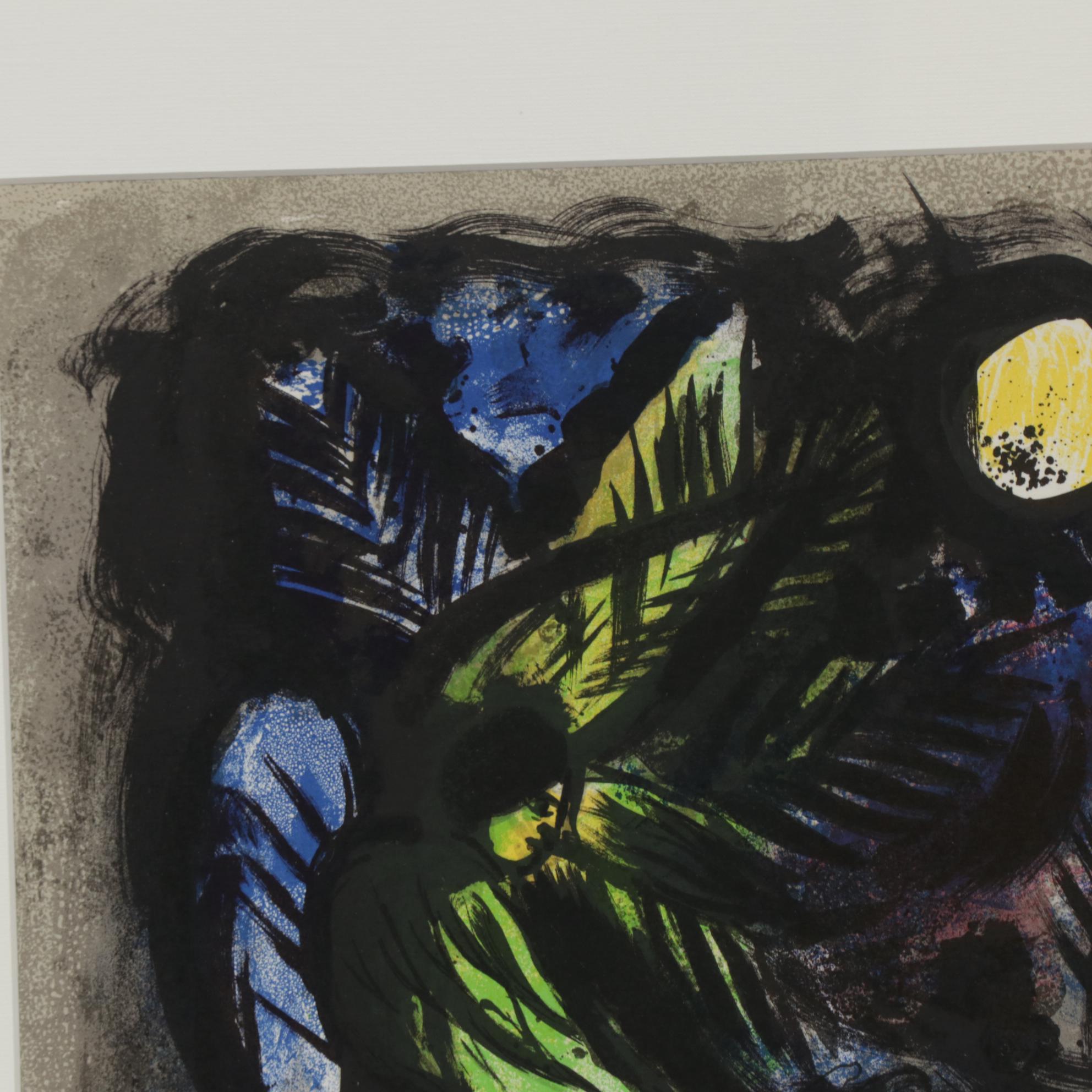 Marc Chagall Color Lithograph "L'Ange," 1960