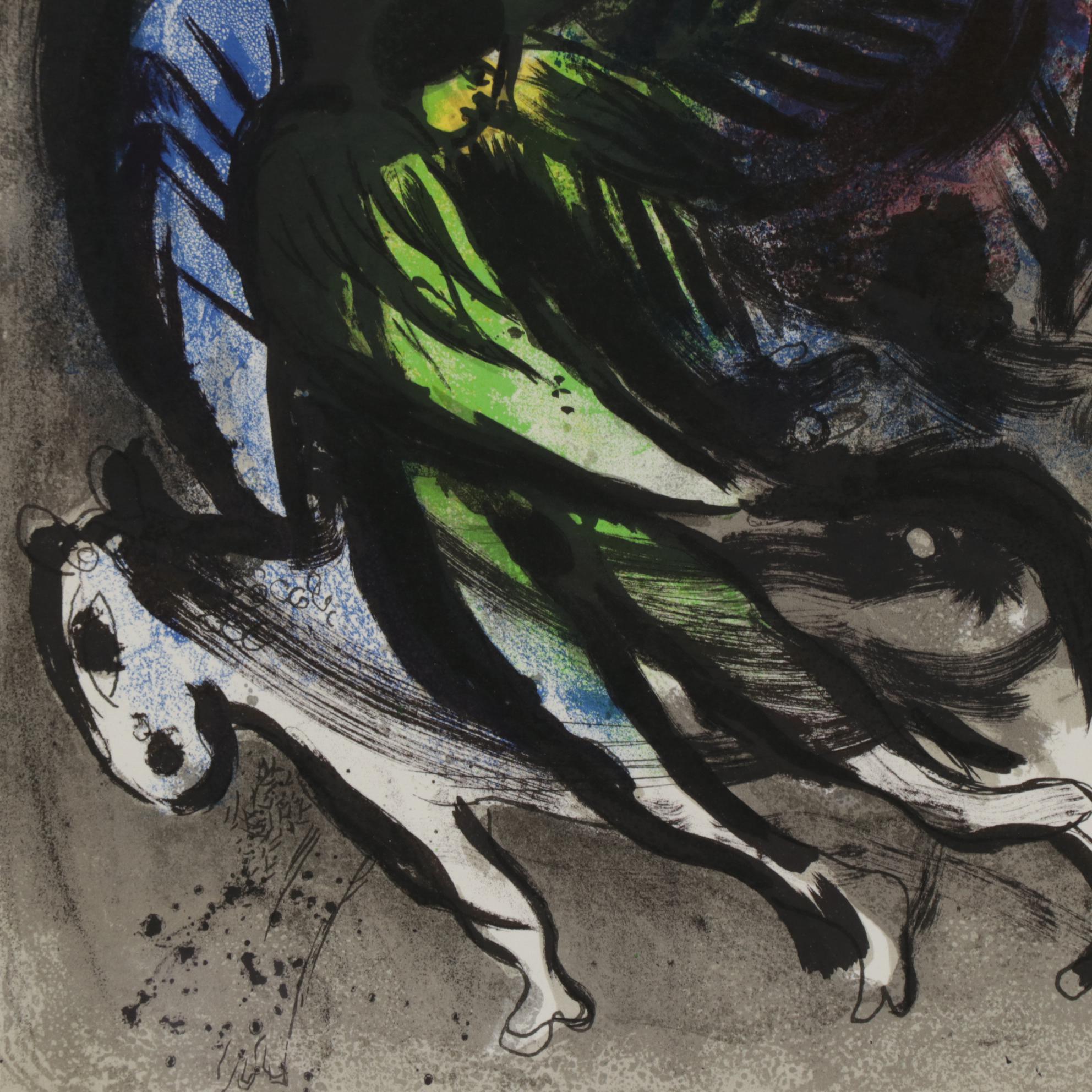 Marc Chagall Color Lithograph "L'Ange," 1960