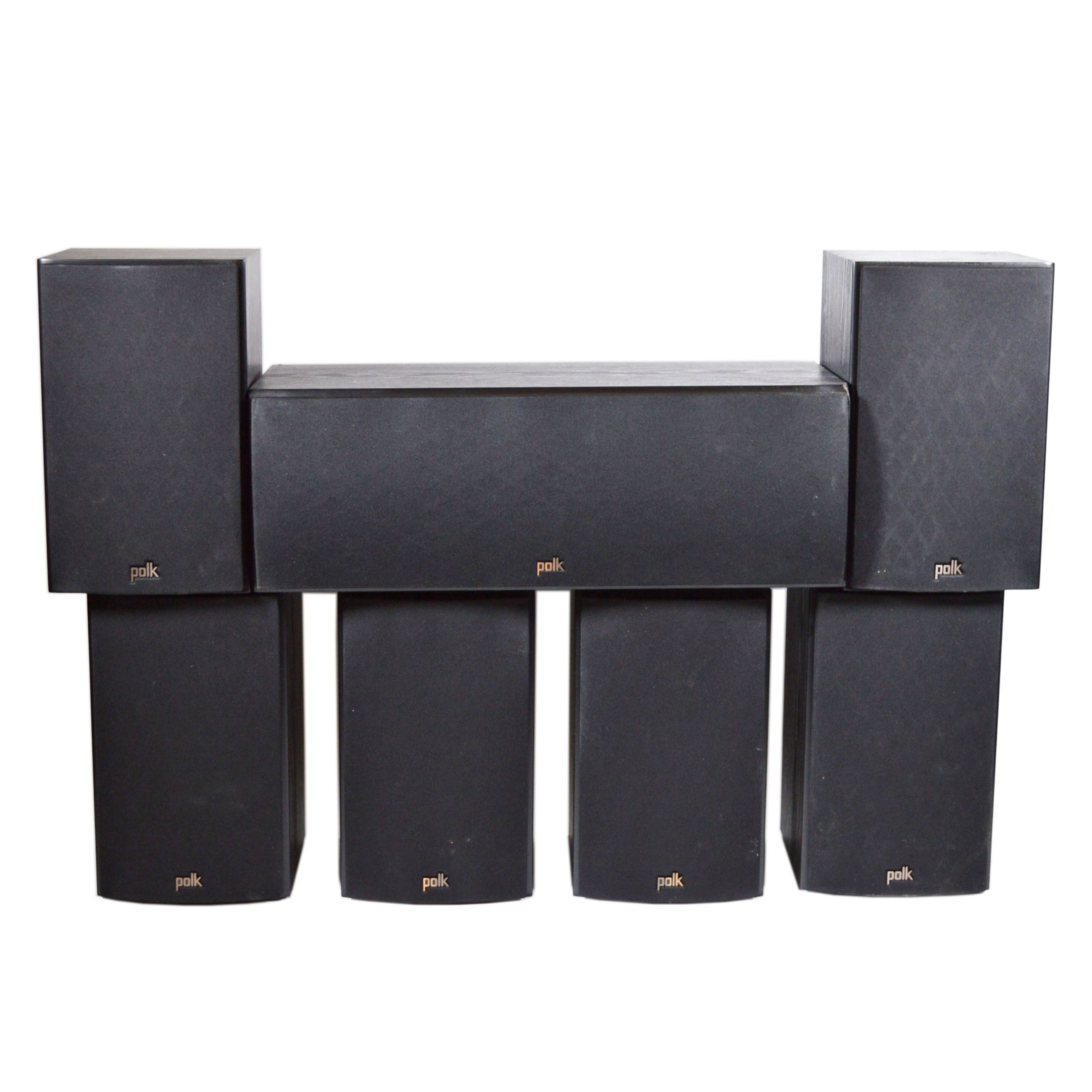 Polk Audio Book Shelf Speakers and Polk Audio Center Channel Speaker